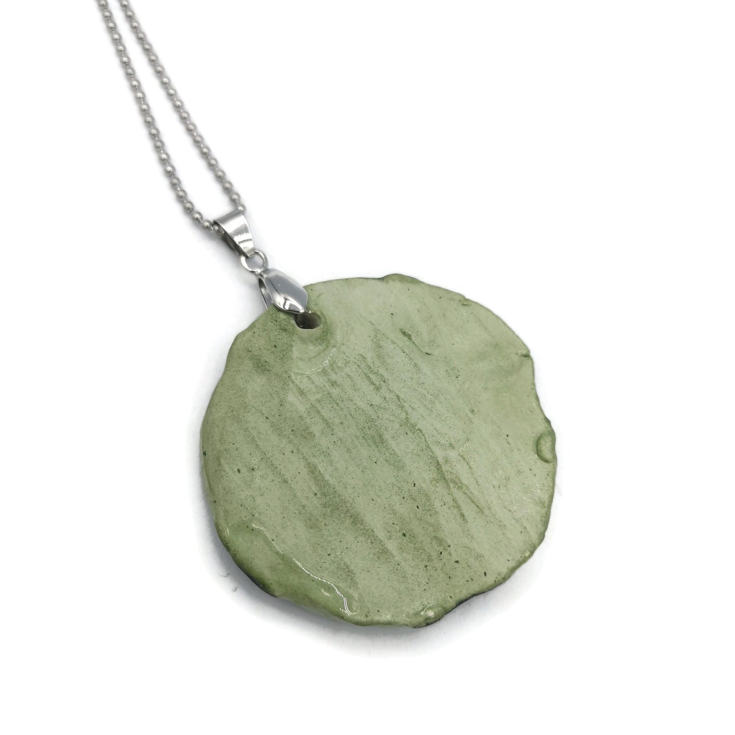 PENDANT NECKLACE, BOHEMIAN Aesthetic Necklace, Best Gifts For Her, Decorative Clay Necklace For Men, Everyday Necklace - Ceramica Ana Rafael