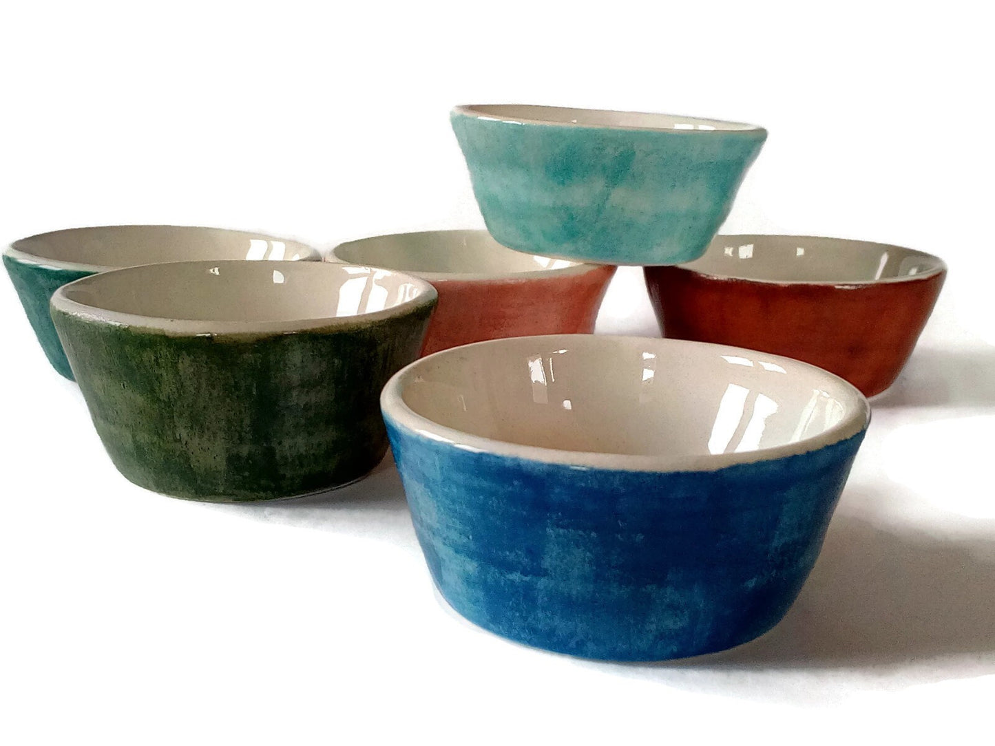 Small Ceramic Bowl Set Of 6, Serving Bowl, Unique Small Sauces Bowls To Serve Small Things, Decorative Bowl Housewarming Gift For New Home - Ceramica Ana Rafael