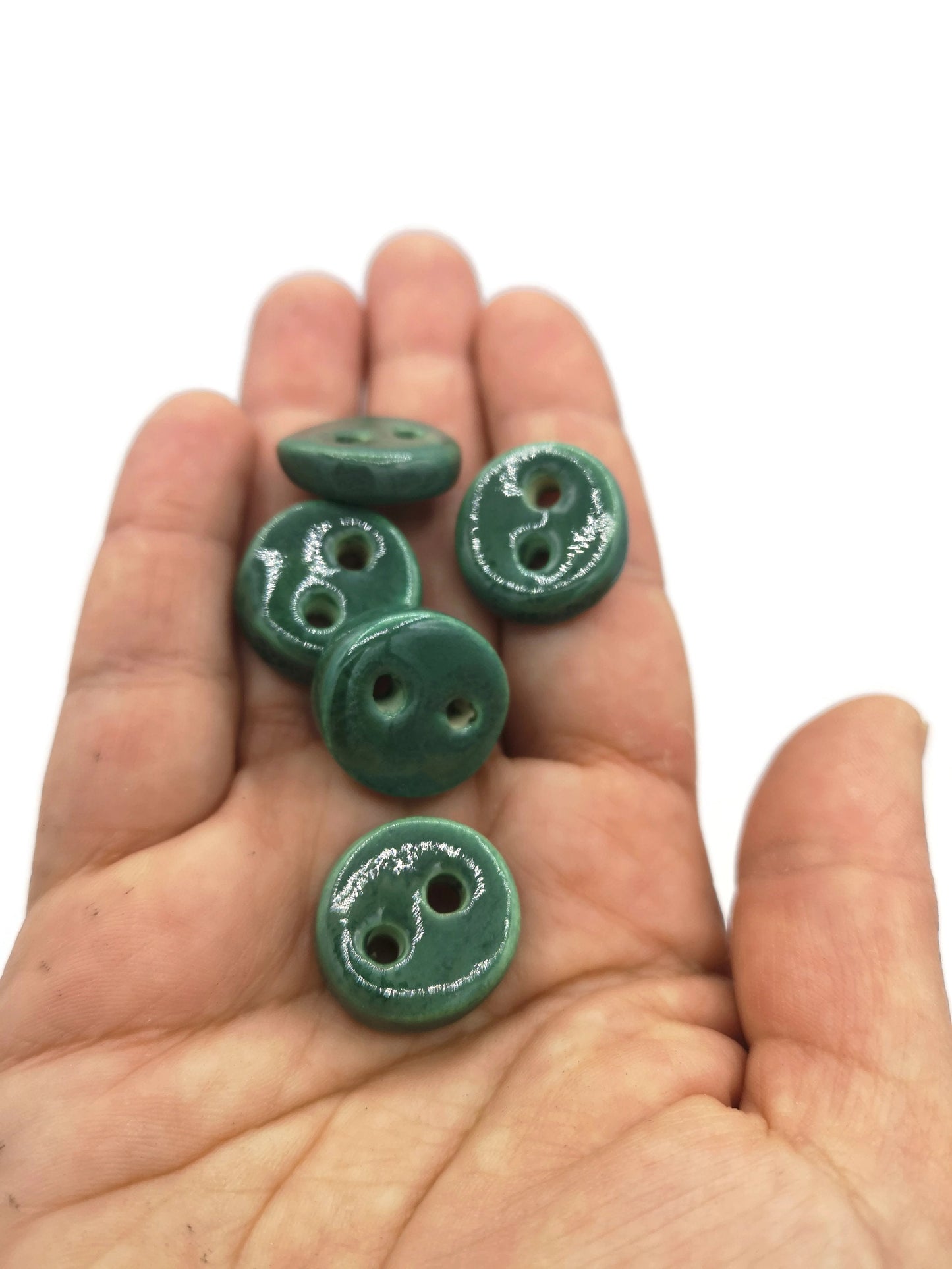 Coat Buttons, 5 Pcs Sewing Buttons Antique Look, Handmade Ceramic Beads For Jewelry Making, Sewing Supplies And Notions, Best Gifts For Her - Ceramica Ana Rafael