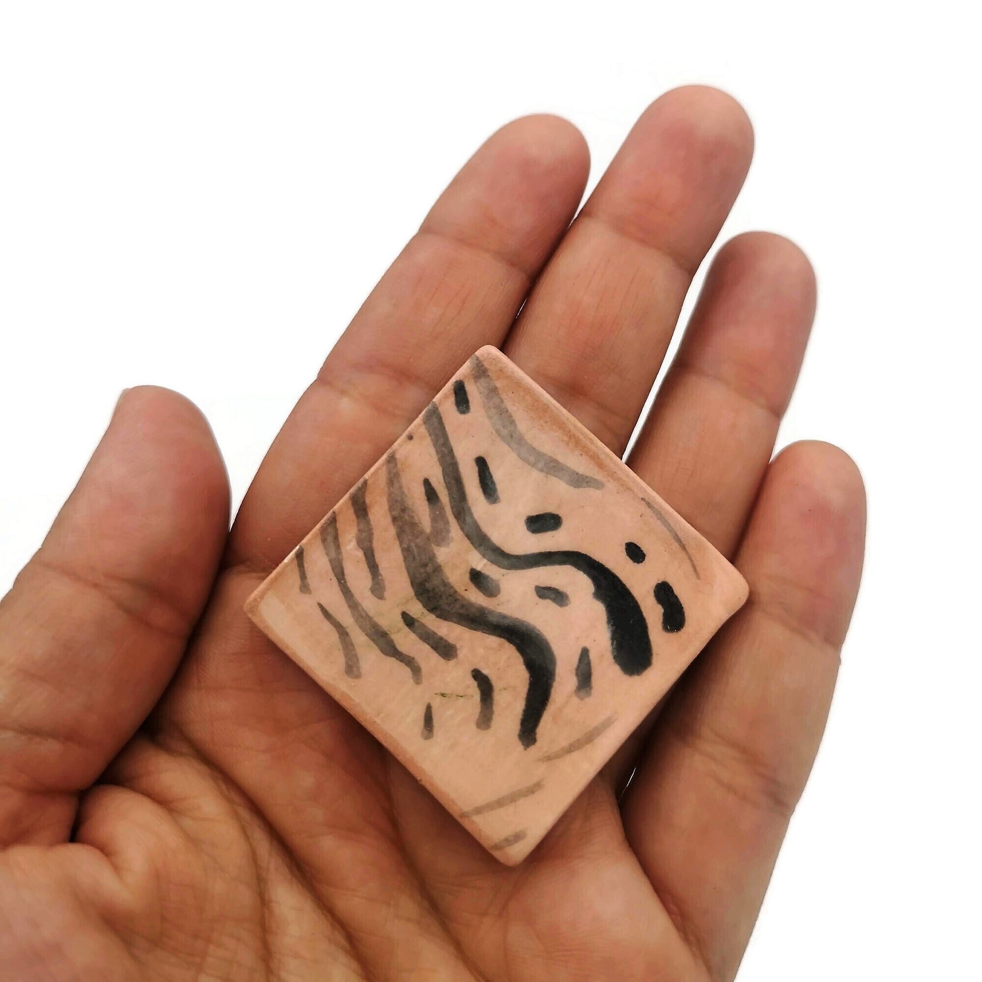 Broach Pin For Women Handmade Ceramic Jewelry Mothers Day Gift For Grandma, Sophisticated Best Gift For Her, Mom Birthday Gift From Daughter - Ceramica Ana Rafael