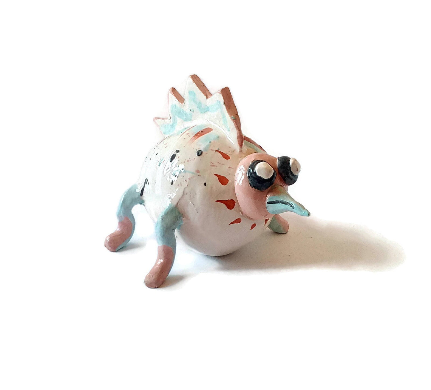 WEIRD SCULPTURE, CERAMIC Sculpture Modern, Unique 9th Anniversary Gift, Handmade Pottery Animal Figurine - Ceramica Ana Rafael