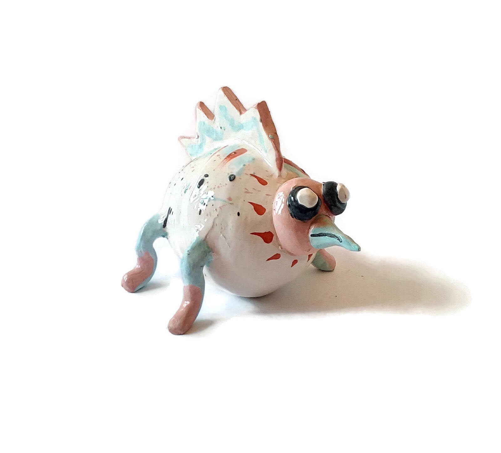 WEIRD SCULPTURE, CERAMIC Sculpture Modern, Unique 9th Anniversary Gift, Handmade Pottery Animal Figurine - Ceramica Ana Rafael