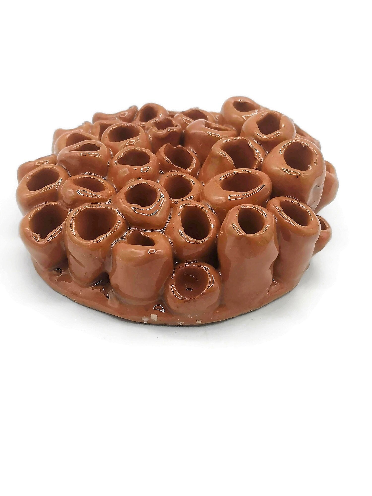 Handmade Ceramic Coral Wall Hanging, Unique Terracotta Artisan Pottery Wall Decor Beach Themed, Unique Ocean Wall Art For Home Decor - Ceramica Ana Rafael