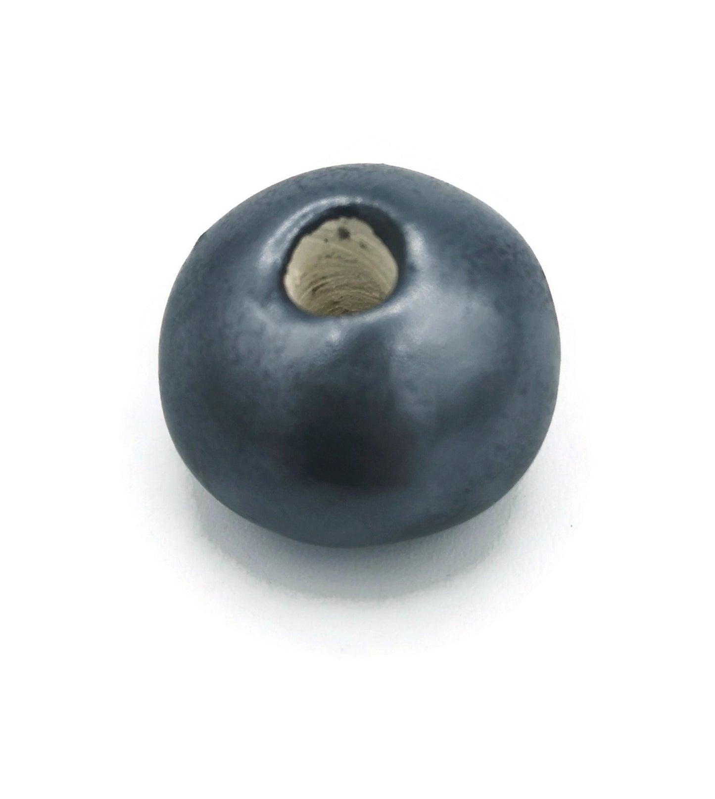 1Pc 30/25/20mm Handmade Ceramic Extra Large Macrame Beads with Large Holes 7mm- Round Clay Beads for Unique Jewelry Making - Bubblegum Style - Ceramica Ana Rafael