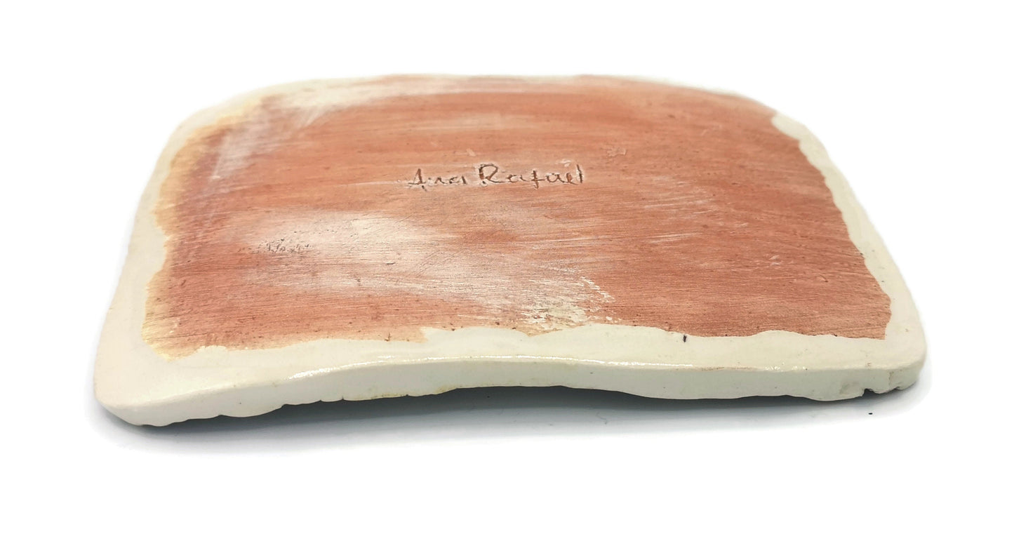 DISH SOAP DISPENSER, Handmade Ceramic Soap Dish With Drain, Bathroom Accessories, Soap Bar Holder - Ceramica Ana Rafael