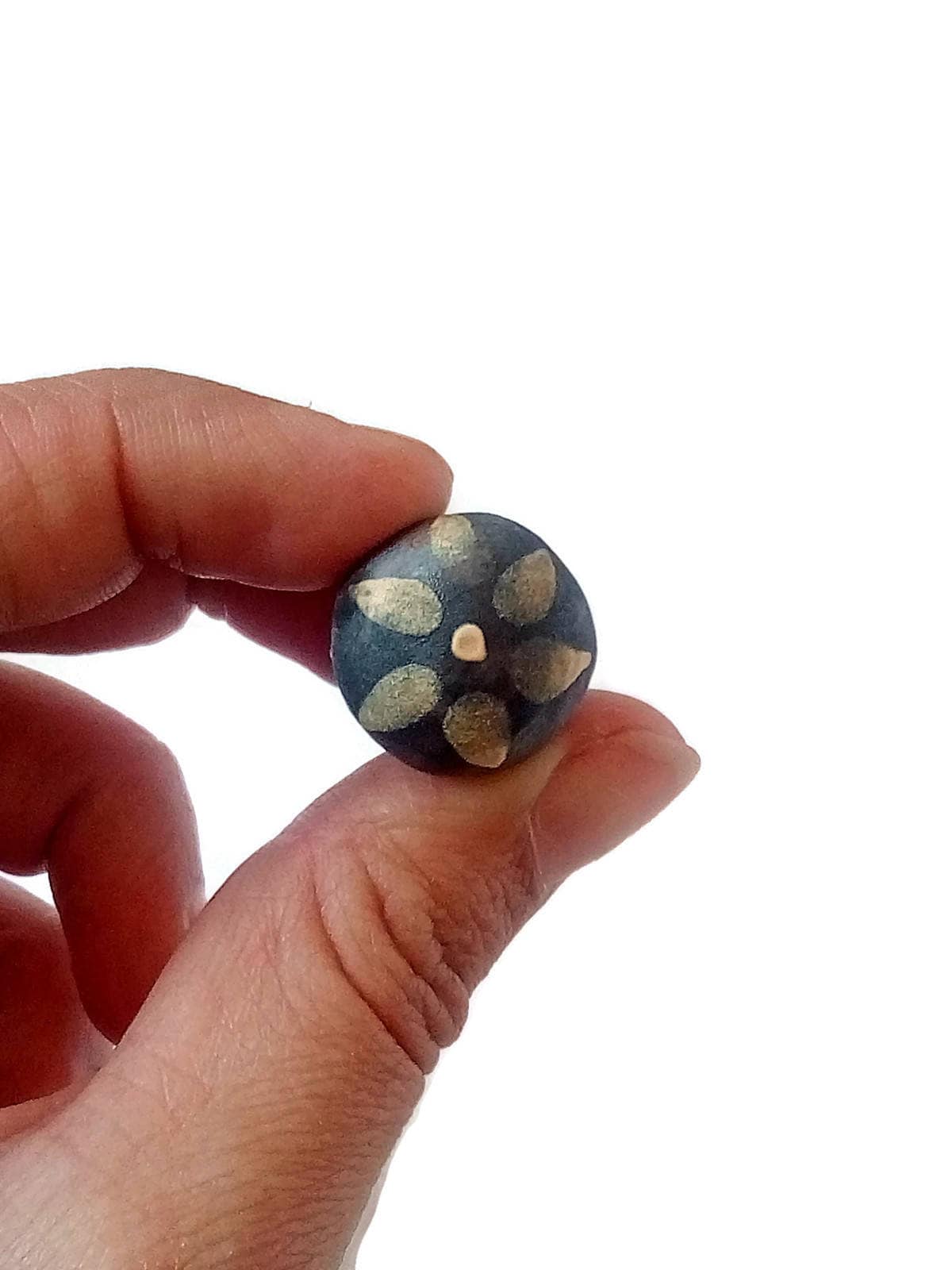 Black and Yellow Floral Clip On Earrings For Non Pierced Ears, Hand Painted Clay Stud Earrings, Handmade Jewelry For Mothers Day Gift - Ceramica Ana Rafael