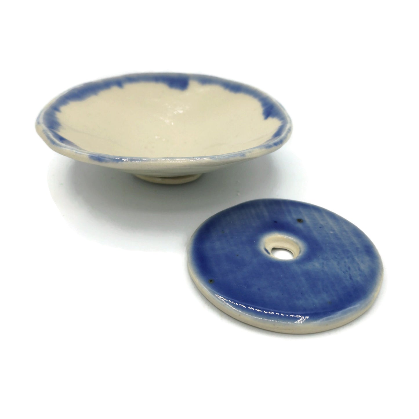 Handmade Ceramic Soap Dish With Drain Tray, Pottery Bathroom Accessories - Ceramica Ana Rafael