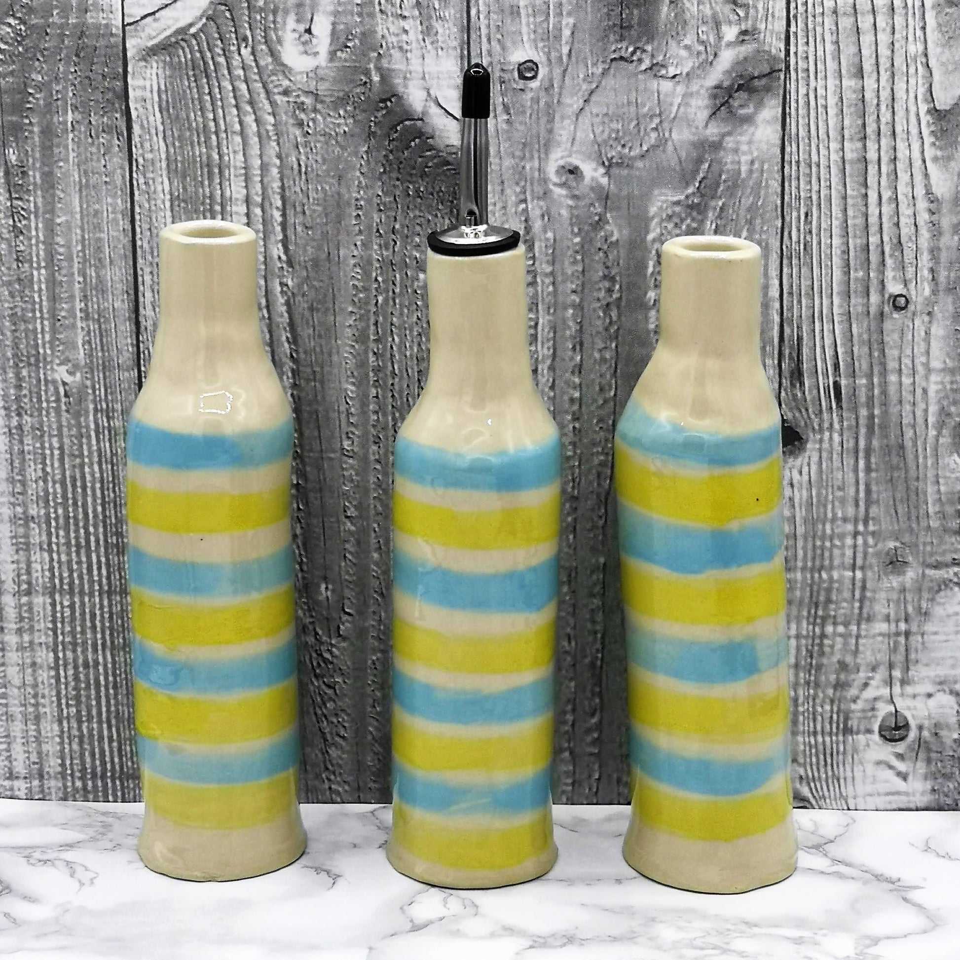 Olive Oil Dispenser, Decorative Handmade Stoneware Oil Bottle, Cooking Gifts, Housewarming Gift First Home - Ceramica Ana Rafael