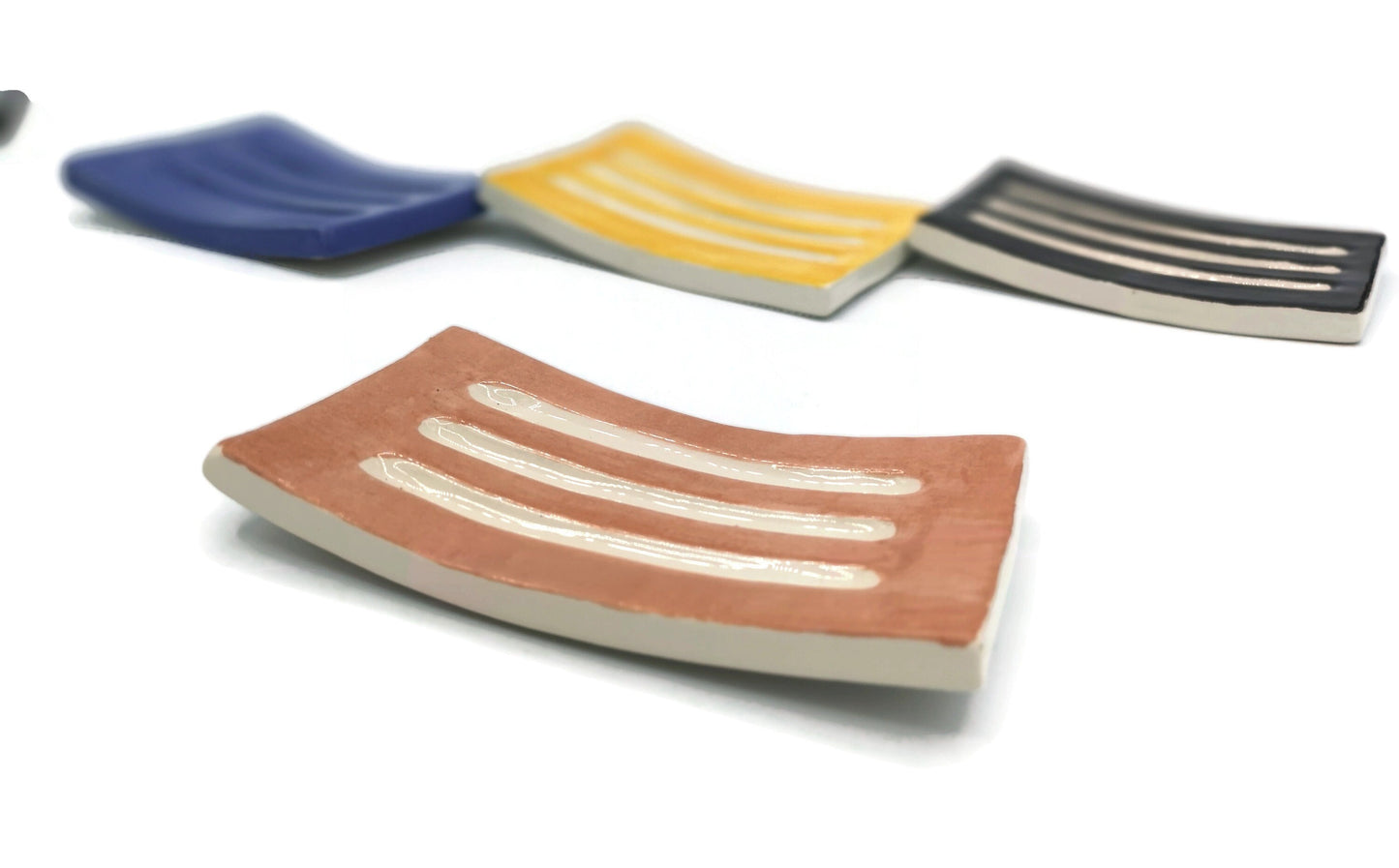 Draining Soap Dish Soap Bar Saver, Soap Bar Holder, Zero Waste Pottery Soap Dish Tray, Clay Soap Dish Ceramic Soap Dish Dispenser Decorative - Ceramica Ana Rafael