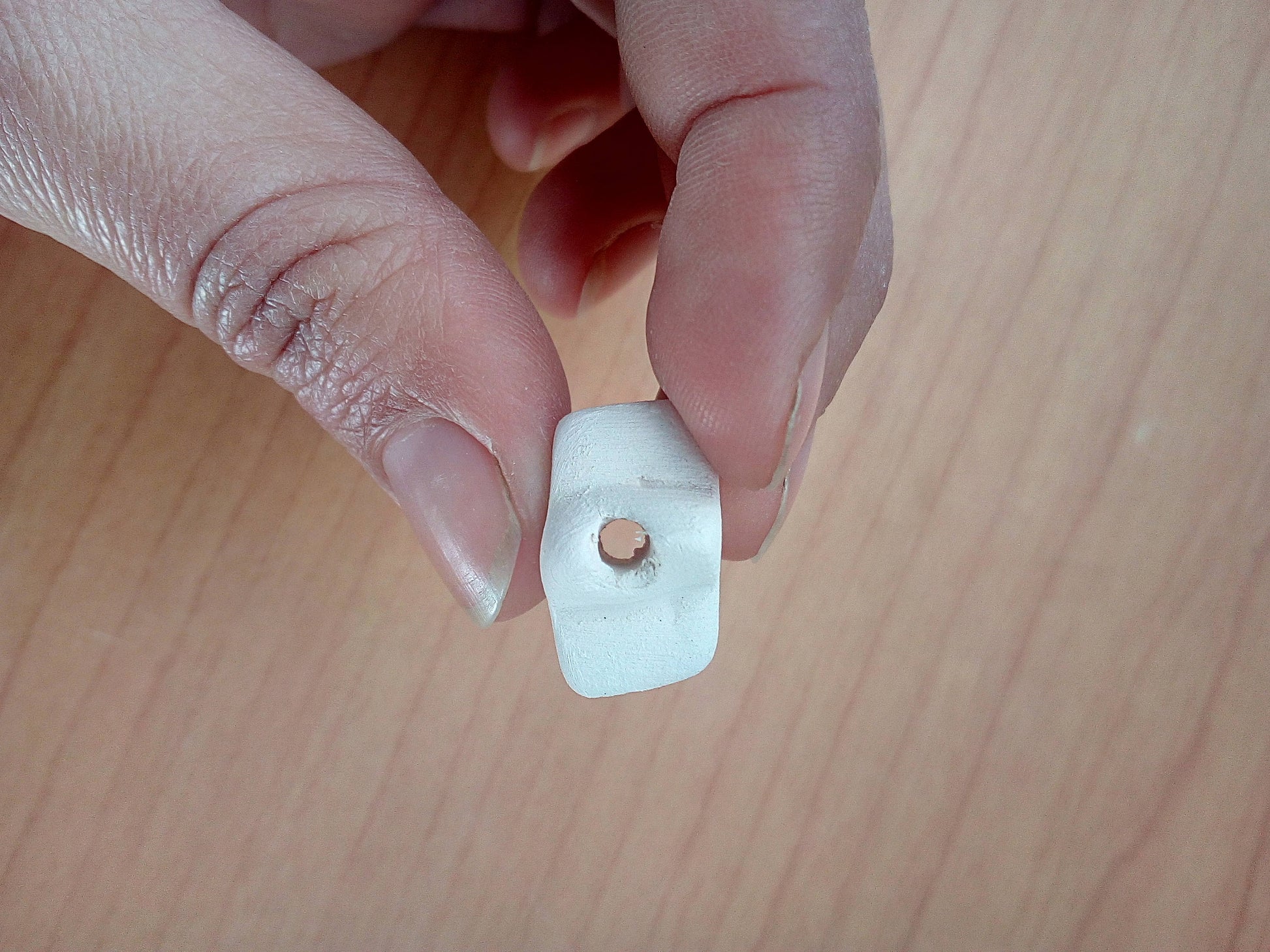 Handmade ceramic bisque beads set for jewelry making, Unfinished Star Beads blank ready to paint - Ceramica Ana Rafael