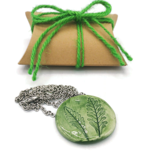 Hypoallergenic Lavender Necklace Pendant, Ceramic Jewelry Mothers Day Gift From Daughter, Best Gifts For Her, Gifts For Women - Ceramica Ana Rafael