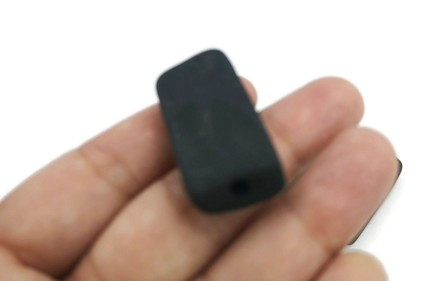 LARGE RECTANGULAR BEADS, Ceramic Beads Matt Set of 3 Tile Beads For Crafting Or Decorating, Jewelry Making Beads - Ceramica Ana Rafael