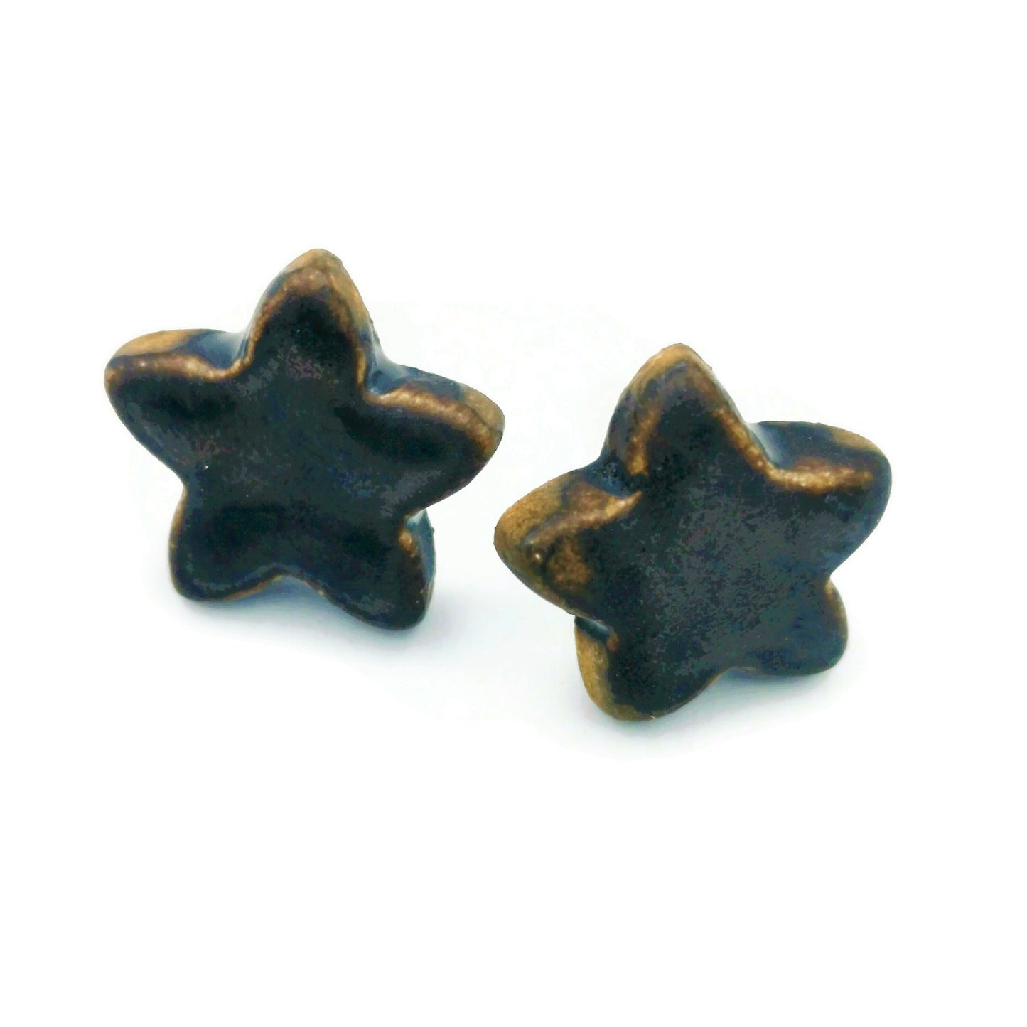 Star Stud Earrings, Geometric Earrings Studs, Clay Earrings Best Gifts For Her, Quirky Mom Birthday Gift From Daughter - Ceramica Ana Rafael