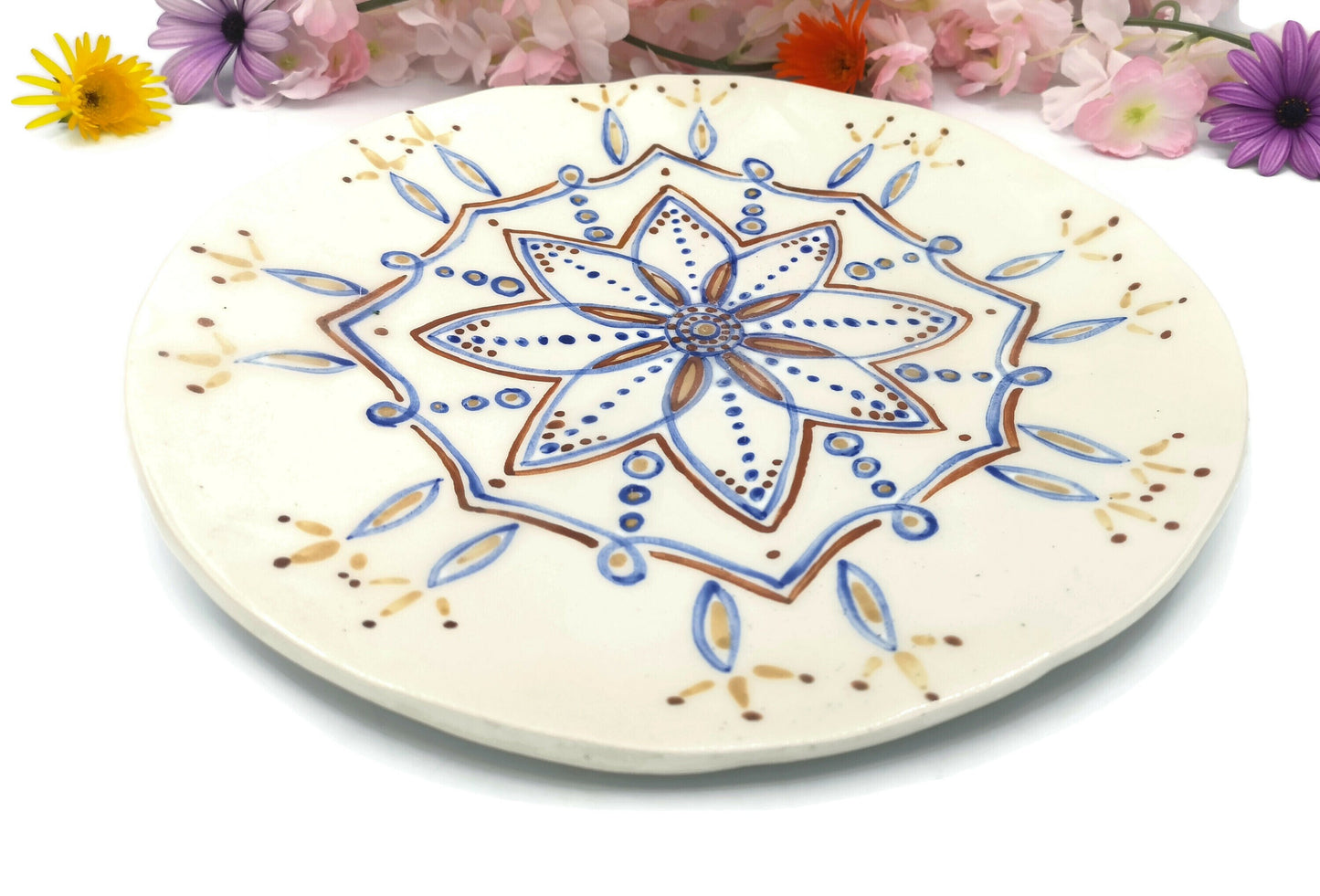 Large Ceramic Plates, Portuguese Pottery Plate, Mothers day gift From Daughter, Best Gifts For Her, Mom Birthday Gift For Women - Ceramica Ana Rafael