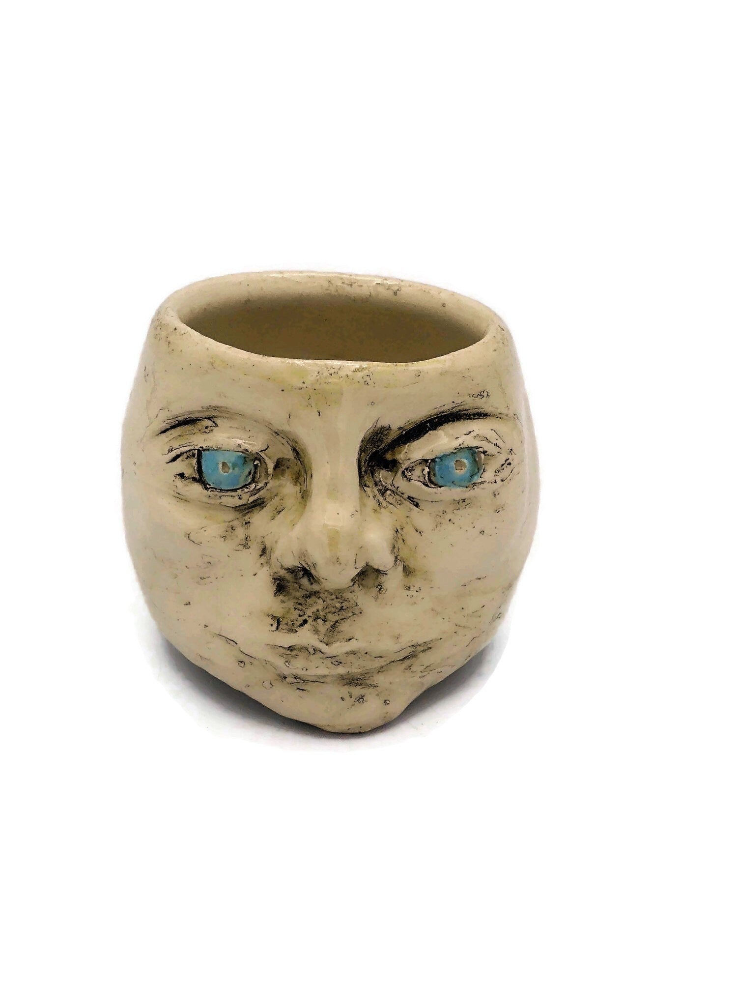 Handmade Ceramic Head Planter Pots, Indoor Modern Ceramic Vase, House Warming Gifts For Her, Cute Ceramic Sculpture Pottery - Ceramica Ana Rafael