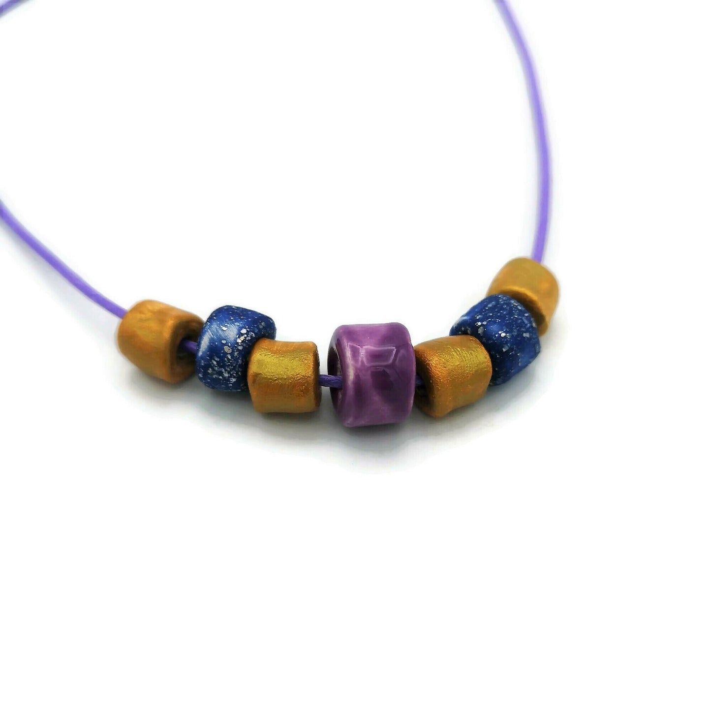 Everyday Necklace, Trendy Beaded Necklace Best Gifts For Her, Colorful Aesthetic Mothers Day Gift From Daugher, Boho Statement Necklace - Ceramica Ana Rafael