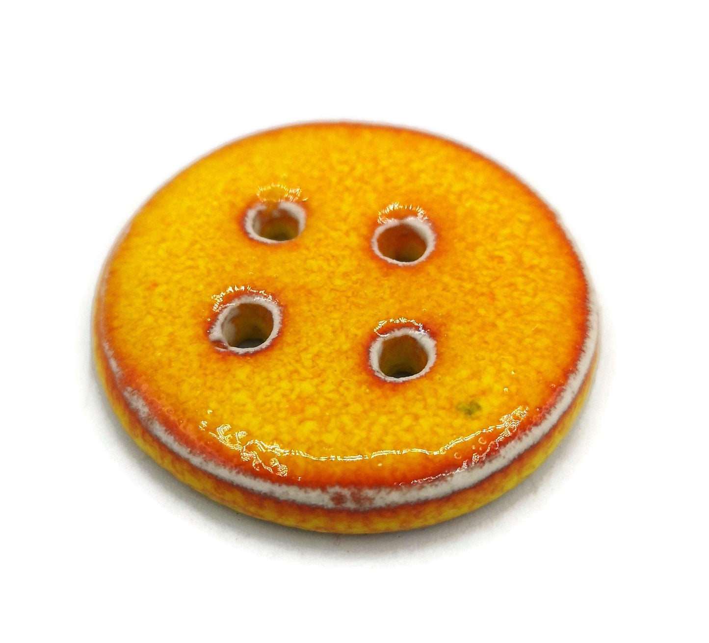 1Pc Extra Large Sewing Buttons Handmade Ceramic Novelty Buttons 40mm, Unique Round Buttons For Coat