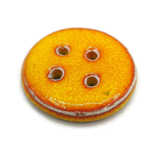 1Pc Extra Large Sewing Buttons Handmade Ceramic Novelty Buttons 40mm, Unique Round Buttons For Coat