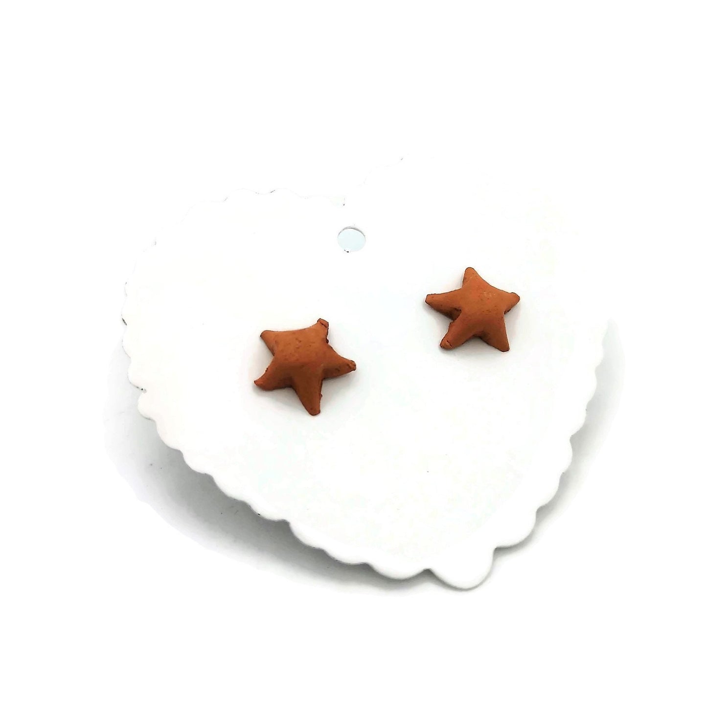 Star Stud Earrings For Women, Minimalist Novelty Cute Stud Earrings Dainty, Best Gifts For Her, Unique Starfish Earrings For Girls - Ceramica Ana Rafael