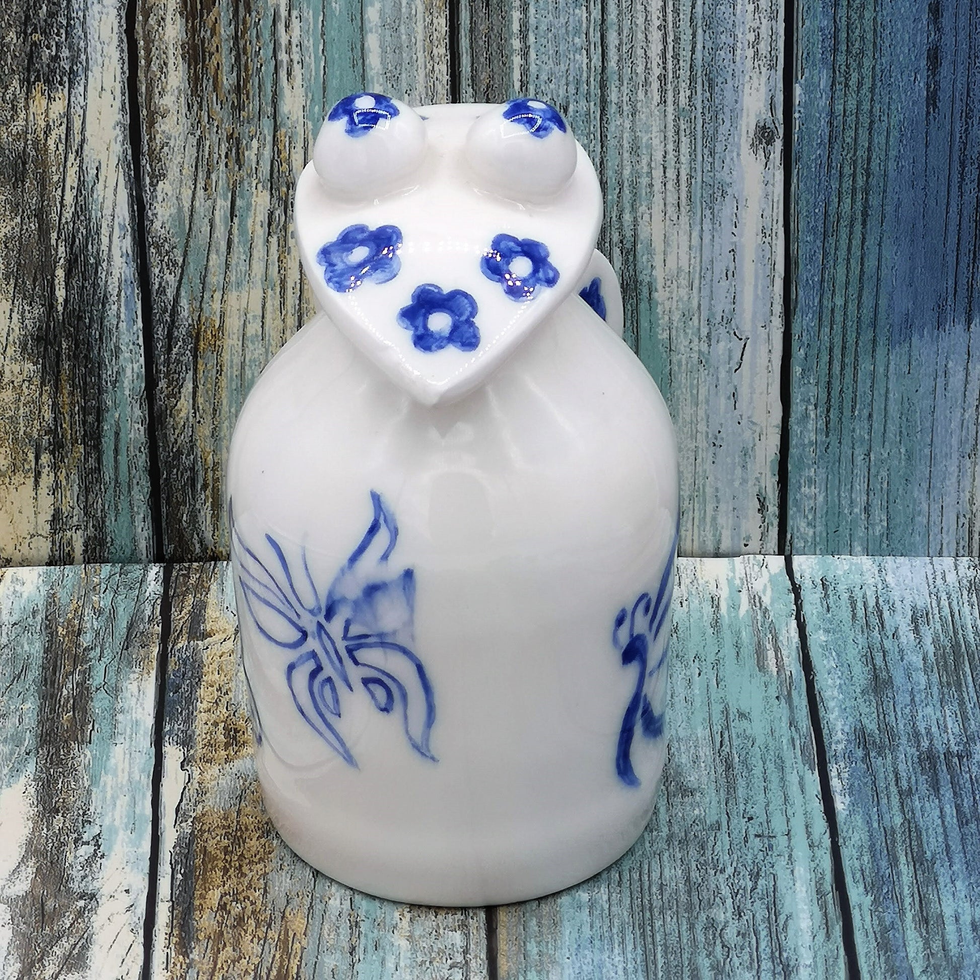 PITCHER WITH LID, Pottery Vase, Hand Painted Pitcher, Ceramic Jug, Iced Tea Pitcher, Small Pitcher, Ceramic Water Pitcher, Host Gift - Ceramica Ana Rafael