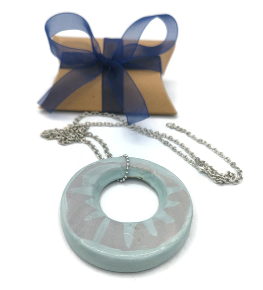 Large Statement Necklace Pendant For Women, Ceramic Jewelry, Gift For Wife, Best Gifts For Her, Mom Birthday Gift From Daughter - Ceramica Ana Rafael