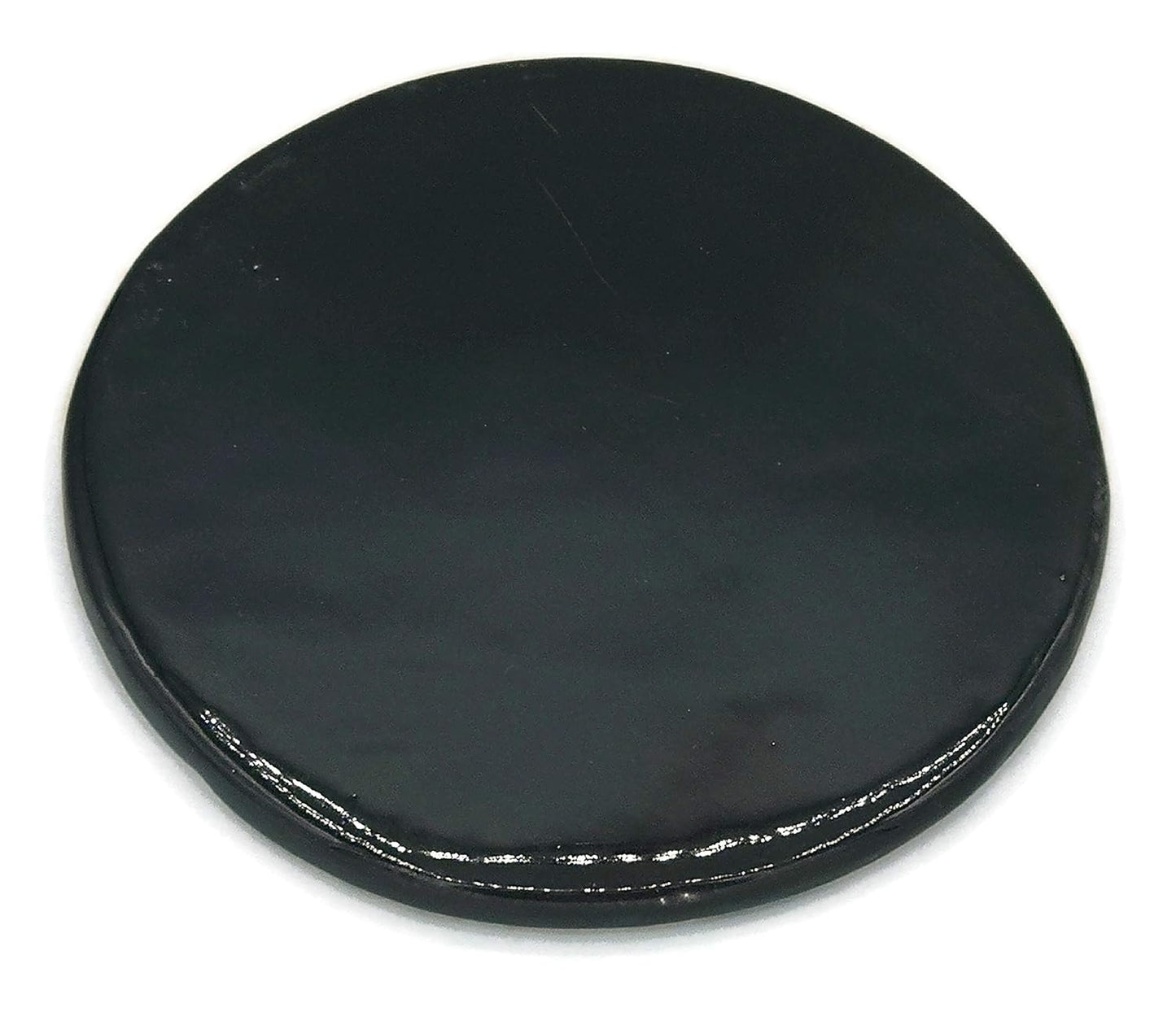 Ceramic Office Coasters – Handmade Brown Round Cup Coasters for Men