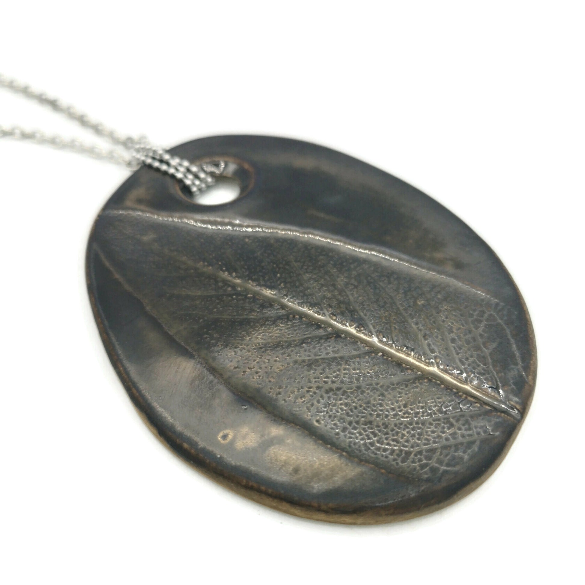 Large Statement Necklace For Women, Handmade Ceramic Jewelry Sage Pendant Necklace, Trendy Best Gifts For Her, Mom Birthday Gift For Women - Ceramica Ana Rafael