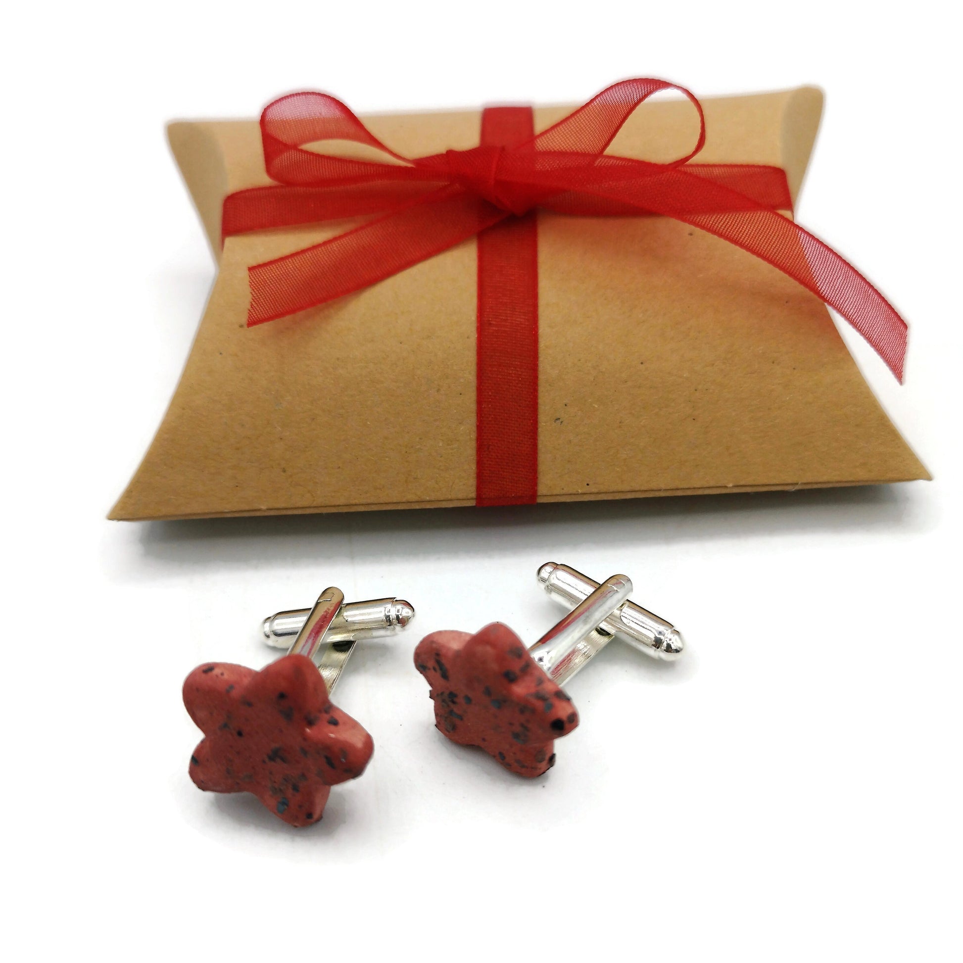 porcelain cufflinks for men, Fathers Day Gift For Boyfriend, ceramic 9th anniversary gift for husband birthday, Best Gifts For Him - Ceramica Ana Rafael