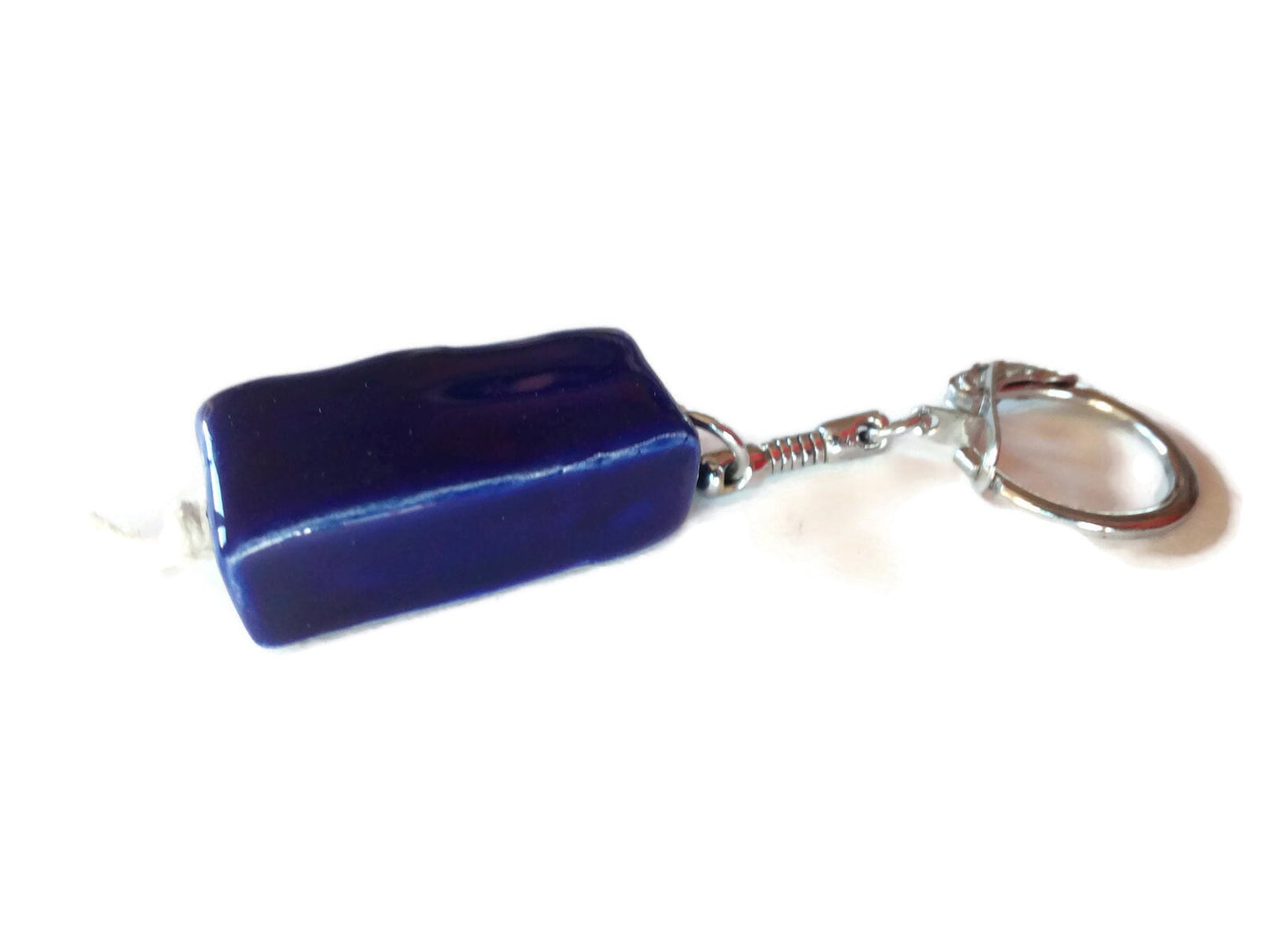 Cool Keychain, Handmade Keyring, Ceramic Customizable Keychain For Men, Daddy Keychain Beaded Accessories - Ceramica Ana Rafael
