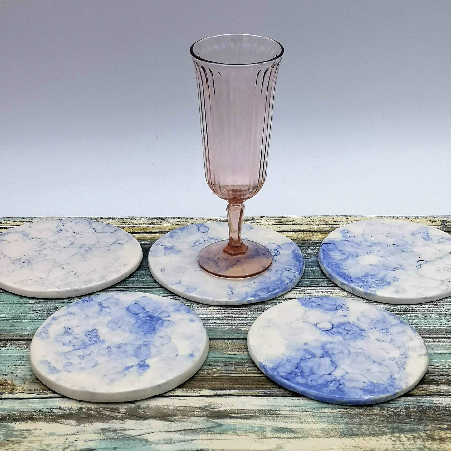 1Pc Handmade Ceramic Coasters, Modern Round Shaped Tile For Office Desk Decor, Mothers Day Gift From Daughter, Housewarming Gift First Home