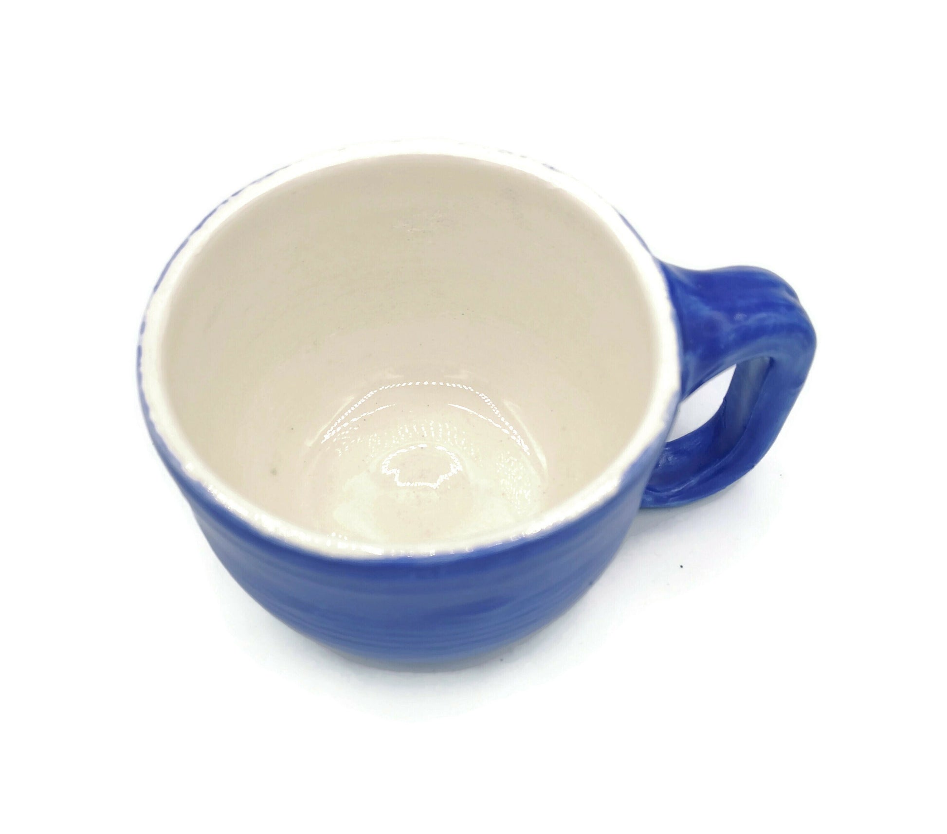 240ml/8oz Royal Blue Handmade Ceramic Mug For Him, Large Coffee Mug, Pottery Mug - Ceramica Ana Rafael