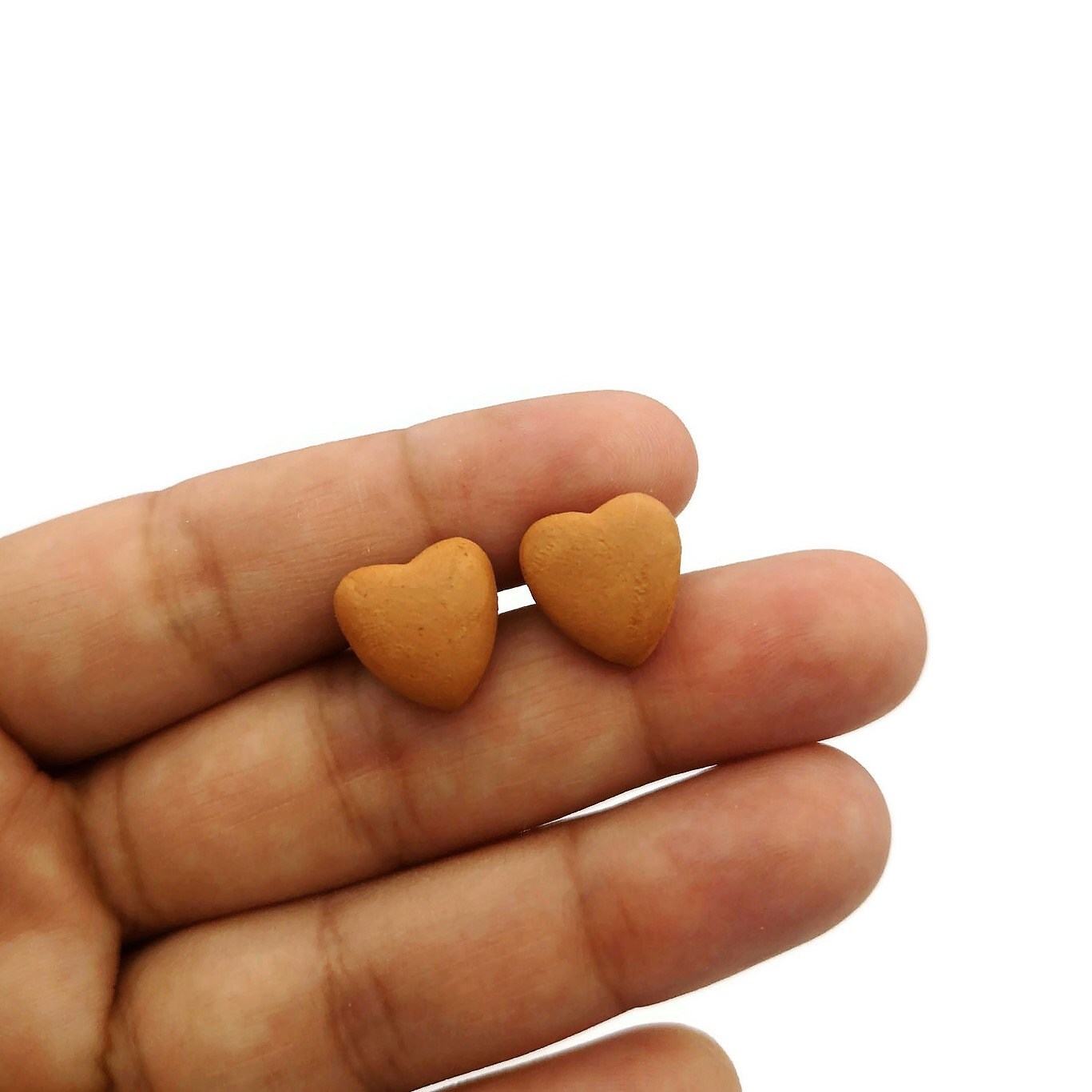 Heart Stud Earrings For Women, Minimalist Novelty Cute Stud Earrings Dainty, Best Gifts For Her, Unique Valentines Day Gift For Girlfriend - Ceramica Ana Rafael
