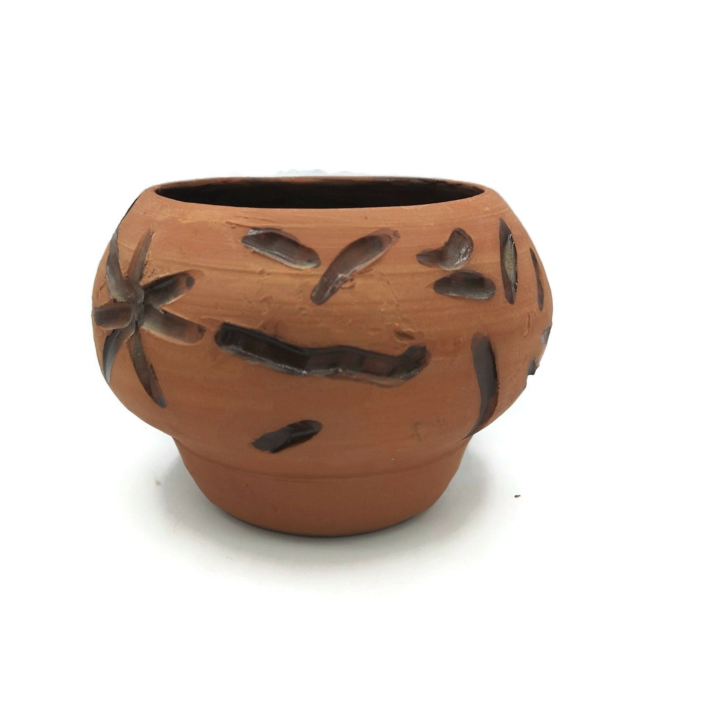 CERAMIC SUCCULENT PLANTER, Terracotta Cache Pot For Cactus, Ceramic Bud Vase Decorative, New Home Gift - Ceramica Ana Rafael