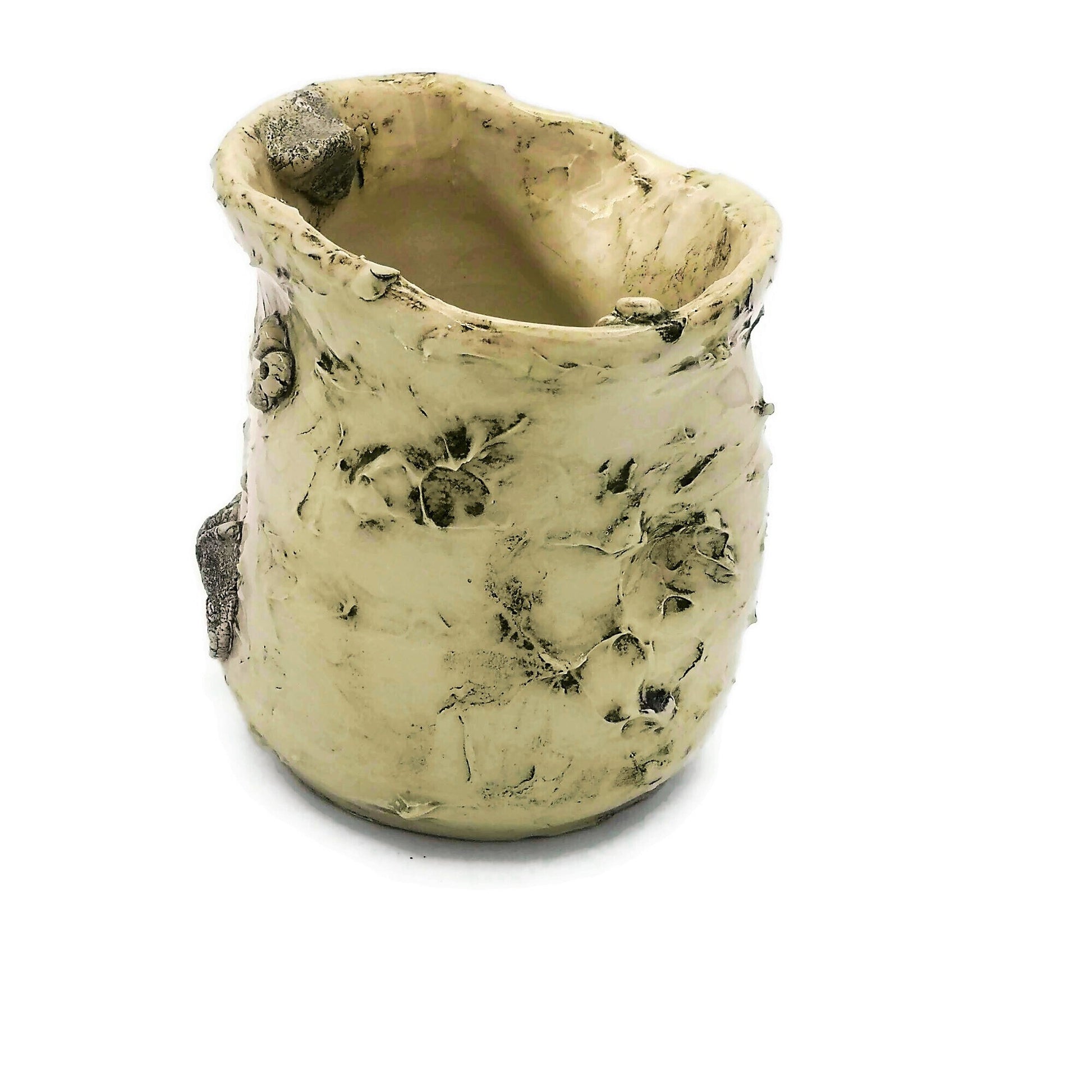 Handmade Ceramic Vase, Sculptural Vase Beach Decor, Sea Shell Pottery Ikebana Vase, Aesthetic Decorative Objects Ocean Wave Vase - Ceramica Ana Rafael