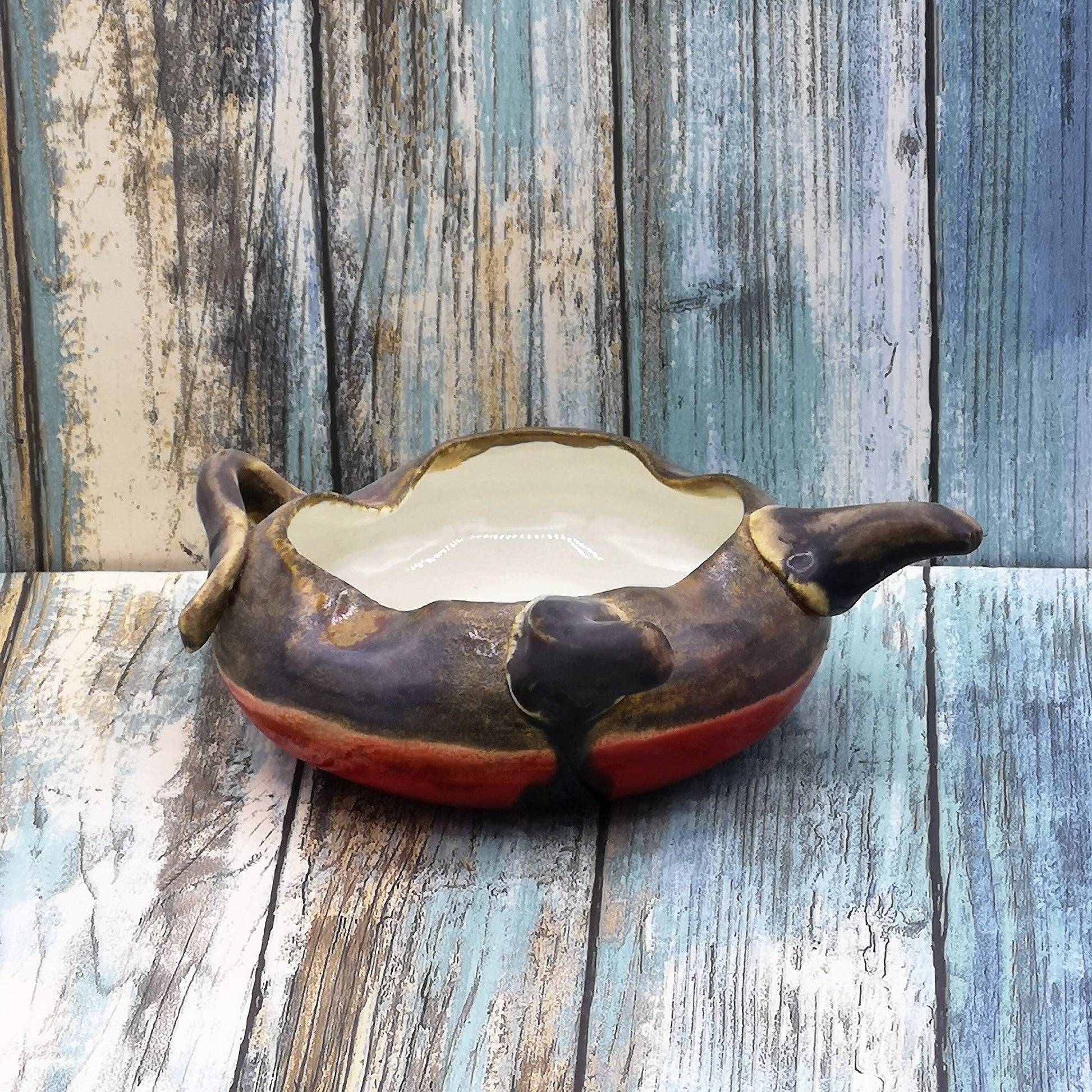MODERN ASHTRAY, CERAMIC Ashtray, Handmade Pottery Cigar Ashray Decorative - Ceramica Ana Rafael