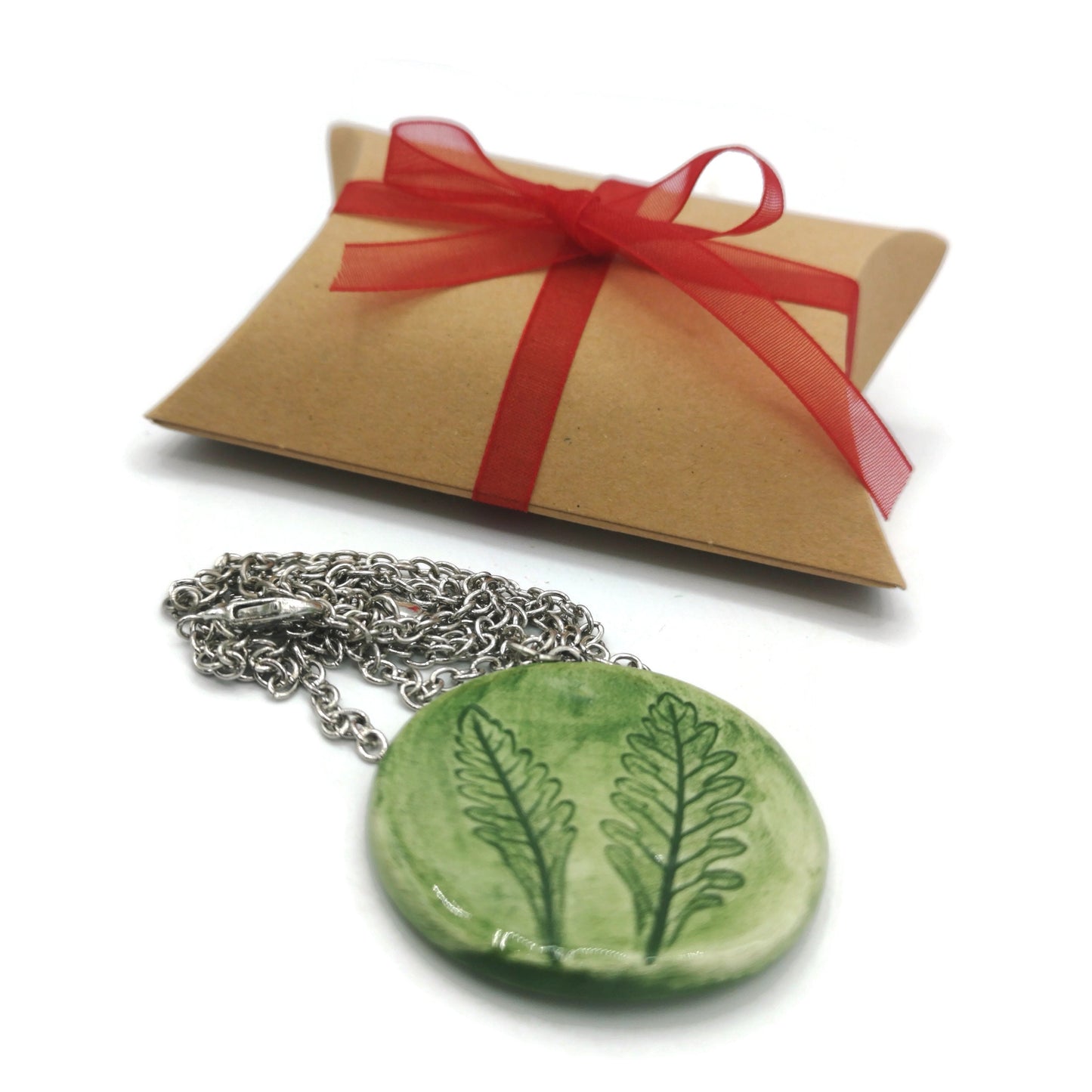 Hypoallergenic Lavender Necklace Pendant, Ceramic Jewelry Mothers Day Gift From Daughter, Best Gifts For Her, Gifts For Women - Ceramica Ana Rafael