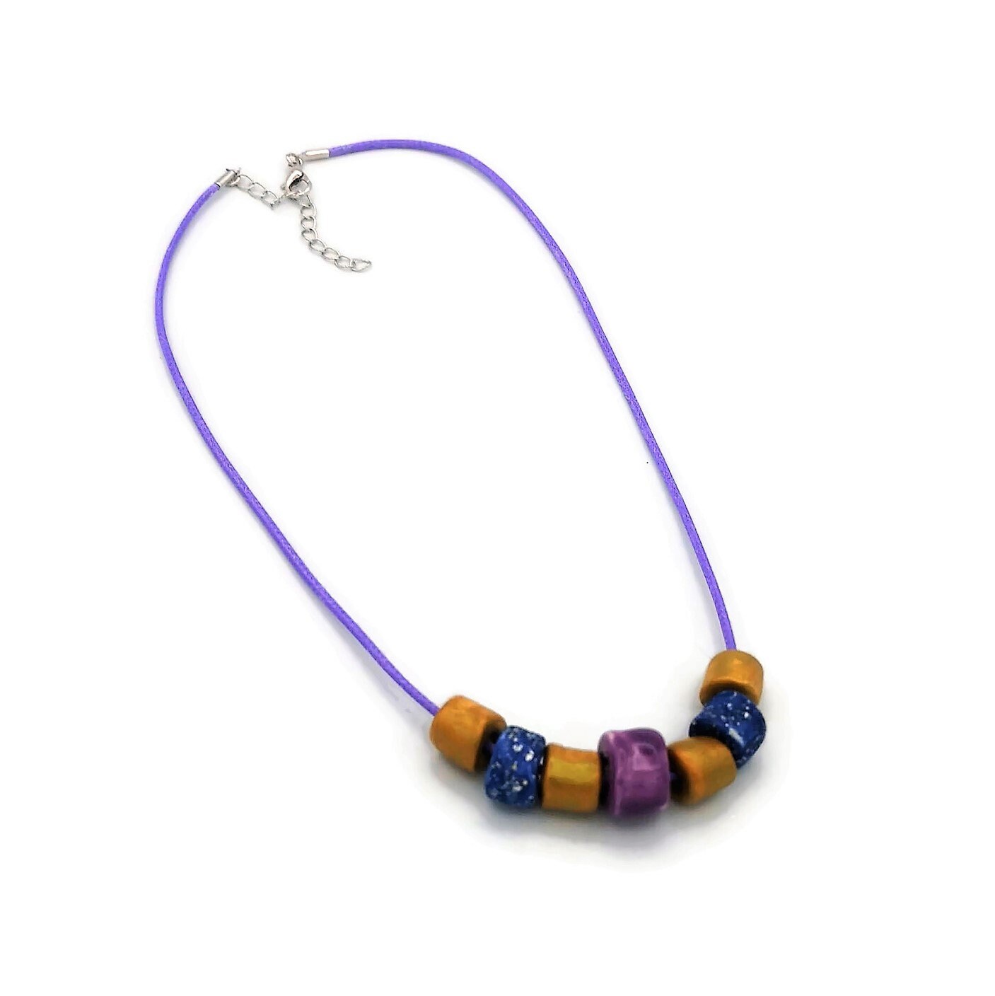 Everyday Necklace, Trendy Beaded Necklace Best Gifts For Her, Colorful Aesthetic Mothers Day Gift From Daugher, Boho Statement Necklace - Ceramica Ana Rafael