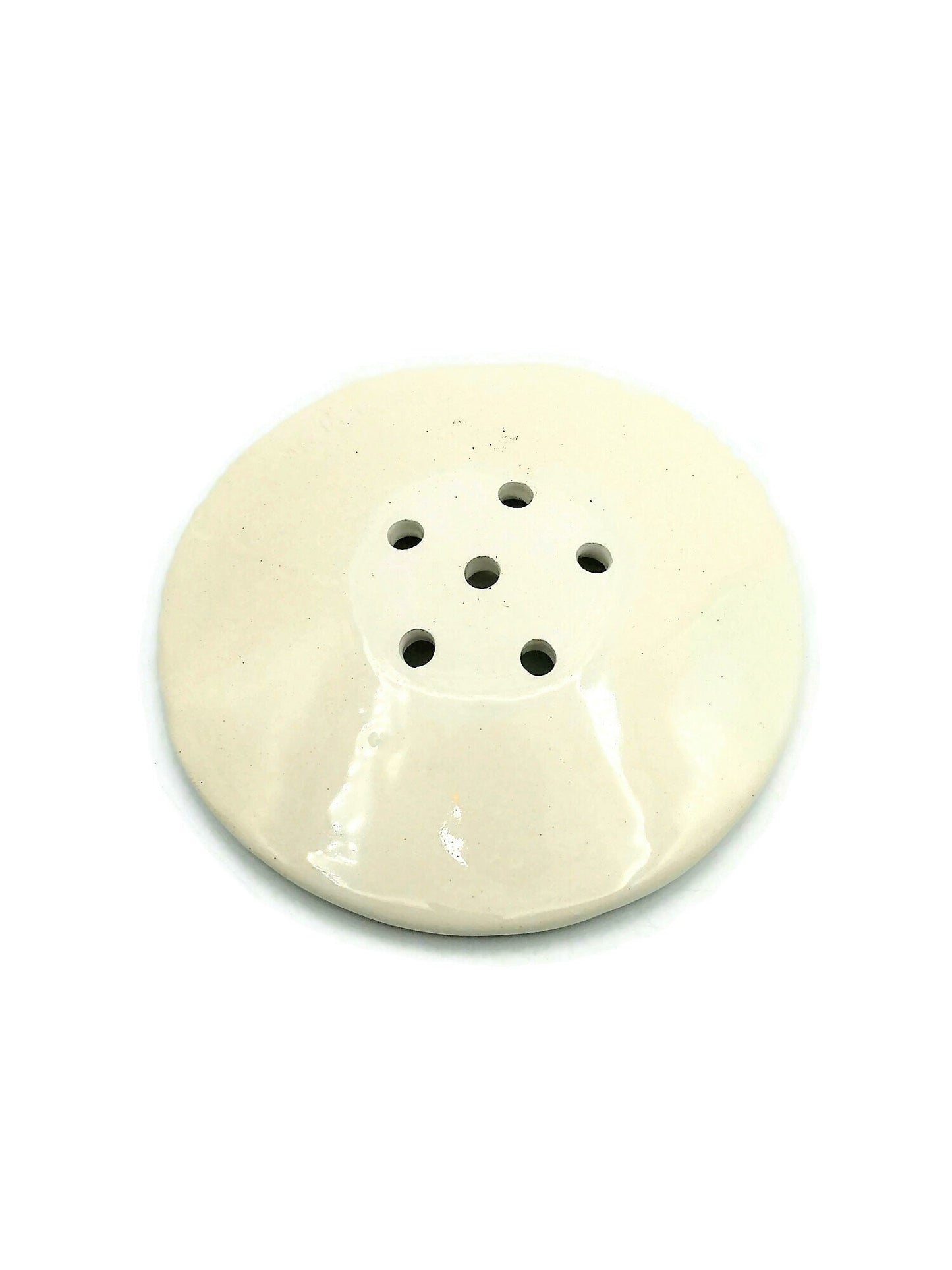White Clay Soap Saver, Handmade Ceramic Draining Soap Dish Soap Dispenser, Soap Bar Holder, Pottery Tray, Small Zero Waste Trinket Dish - Ceramica Ana Rafael
