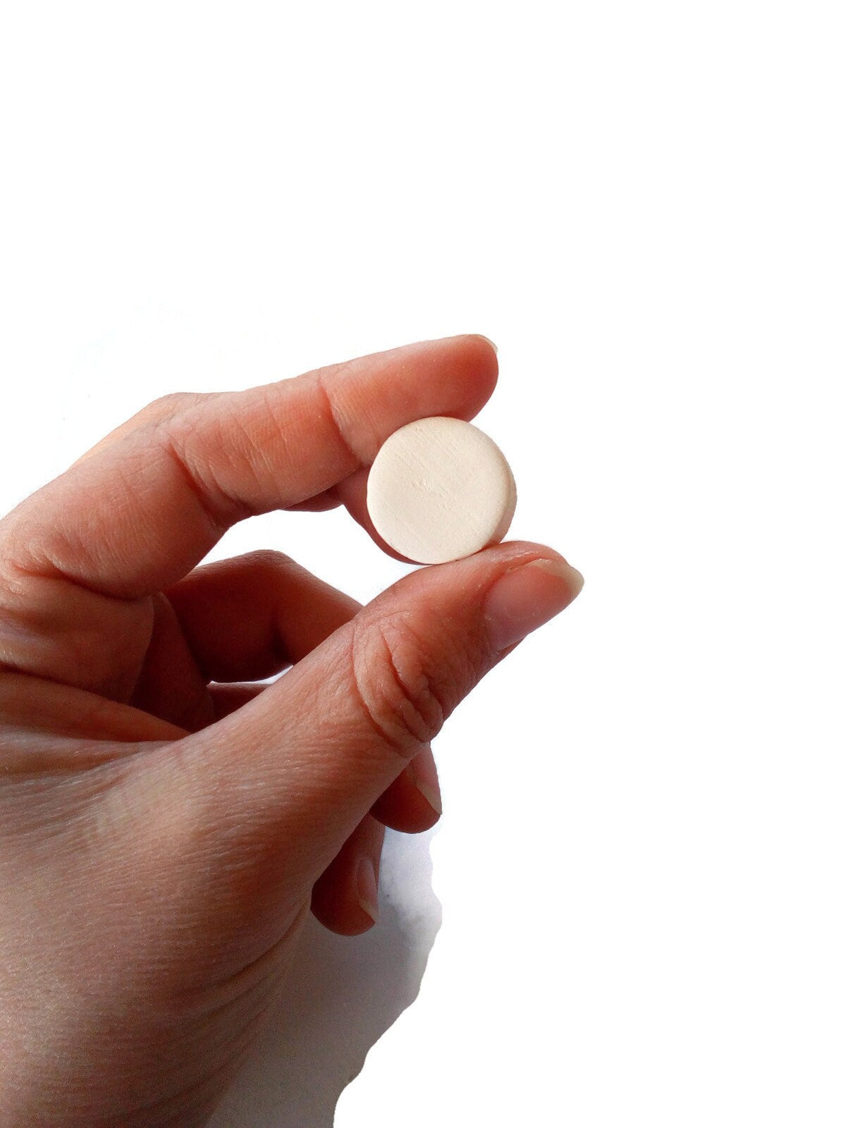 Small Ceramic Round Mosaic Tiles for Crafts, 20 Pcs Blank Tiles, Unpainted Ceramic Bisque Ready To Paint Tiny Tiles - Ceramica Ana Rafael