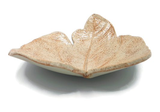 Key Bowl, Trinket Bowl Mediterranean Decor Mothers Day Gift For Grandma, Fig Ceramic Leaf Dish Serving Bowl Mom Birhday Gift From Daughter - Ceramica Ana Rafael