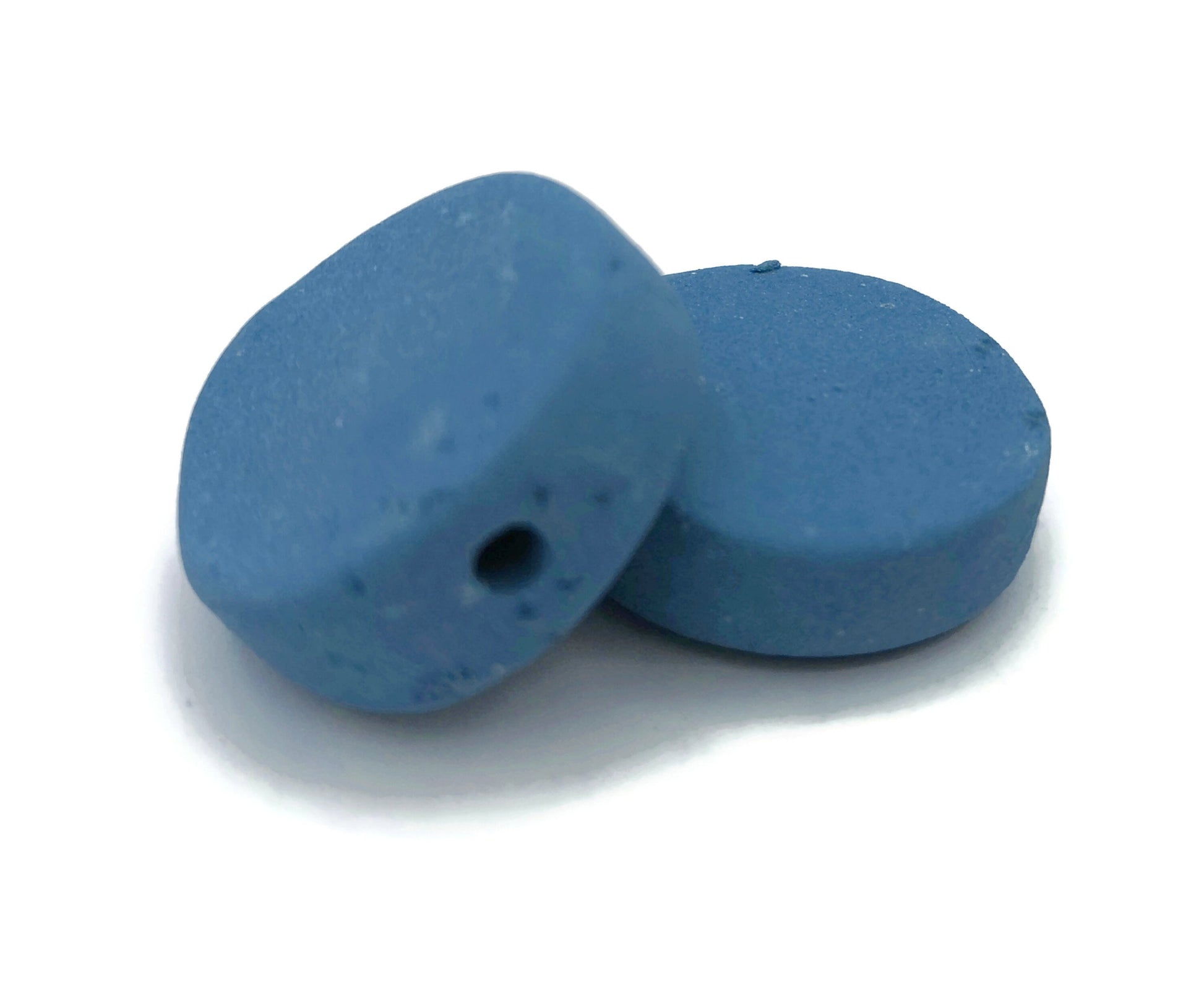 2 Pcs Handmade Ceramic Beads Ready To Ship, Unique Clay Beads For Jewelry Making, Colorful Decorative Coin Beads, Pastel Disc Beads - Ceramica Ana Rafael