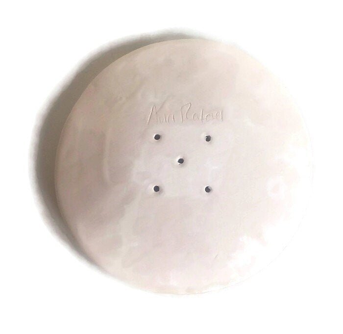 Self Draining Soap Dish, Sea Life Soap Dish, Beach Themed Dish Soap Holder, Pottery Bathroom Accessories - Ceramica Ana Rafael