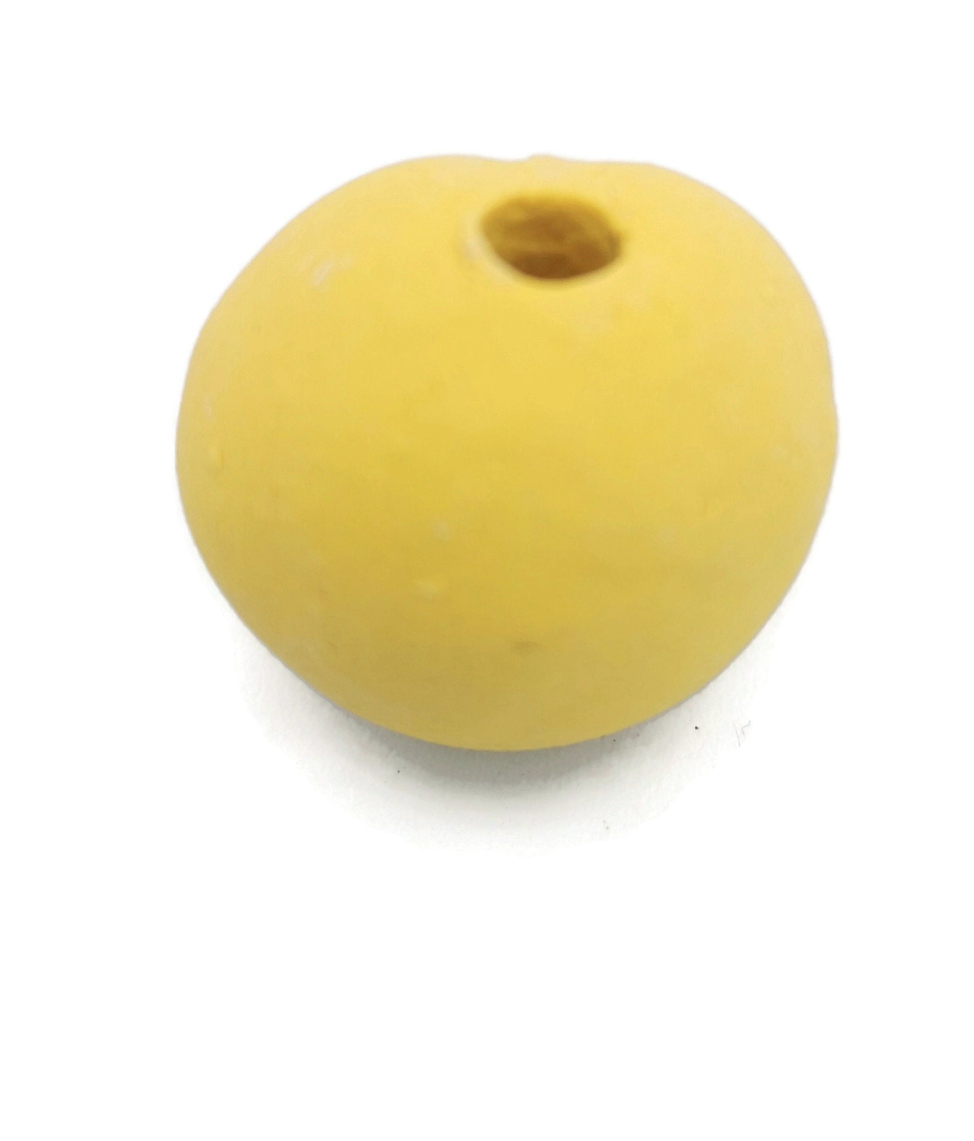 1Pc 25mm macrame beads for jewelry making, handmade ceramic beads large hole, oversized porcelain bubblegum beads, best sellers unique beads - Ceramica Ana Rafael