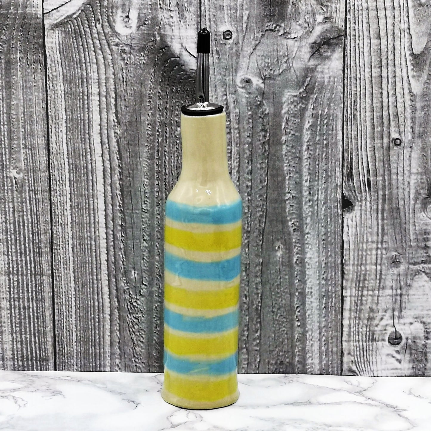 Olive Oil Dispenser, Decorative Handmade Stoneware Oil Bottle, Cooking Gifts, Housewarming Gift First Home - Ceramica Ana Rafael