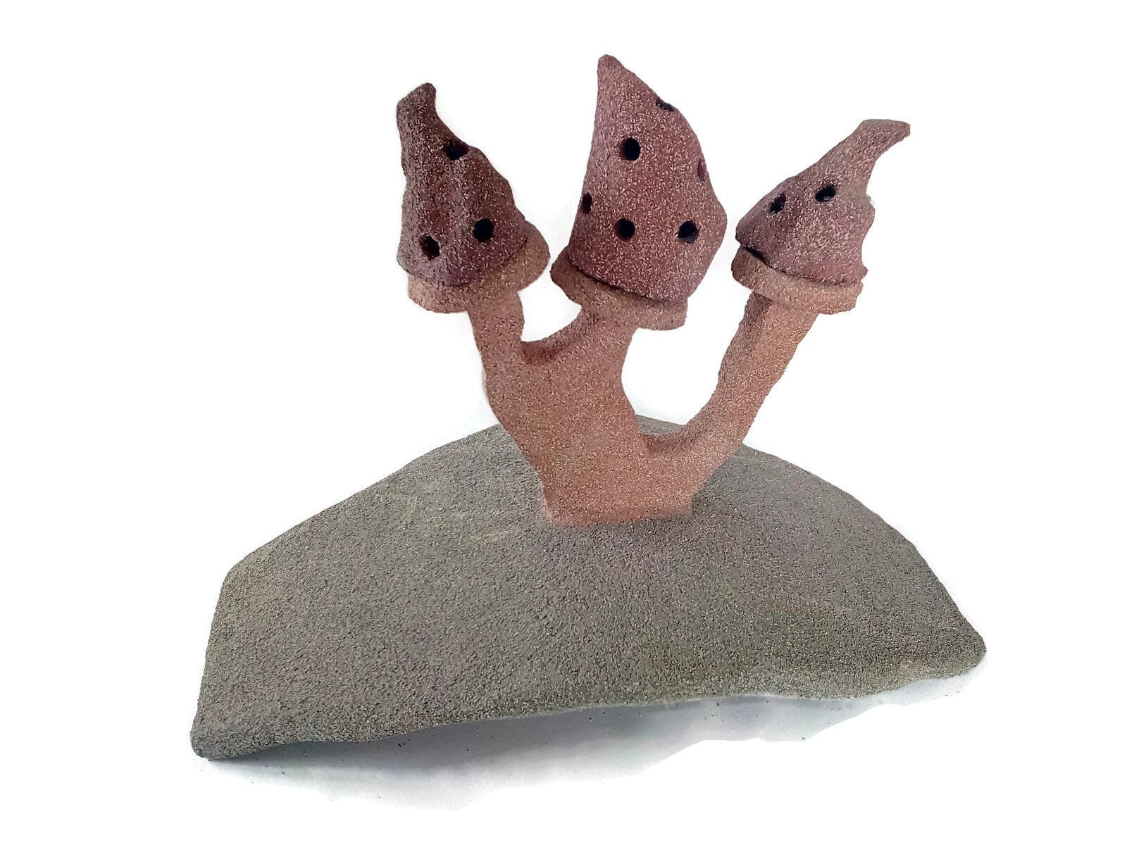 handmade ceramic mushroom sculpture, weird office desk accessories for women, mushroom lovers gift, best sellers, unique wedding gift couple - Ceramica Ana Rafael