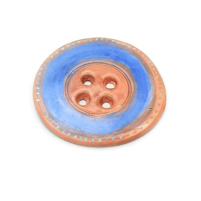 GIANT BUTTON WALL Decor, Custom Buttons, Seamstress Best Gifts For Her, Craft Room Decor Sewing Buttons, Strange And Unusual Cute Buttons - Ceramica Ana Rafael