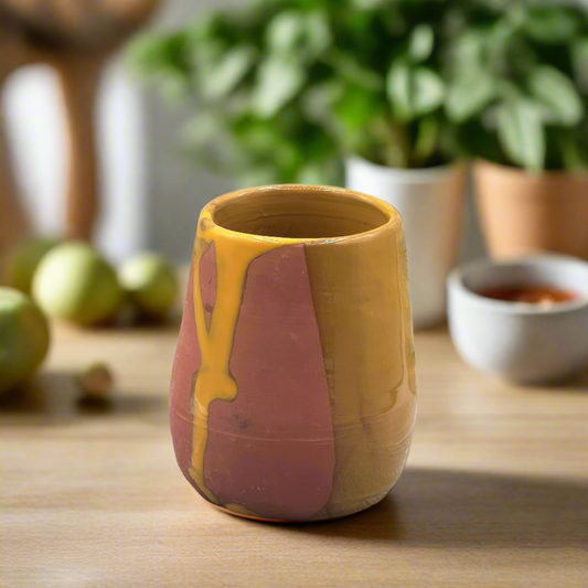 Handmade Ceramic Utensil Holder – Modern Pottery Kitchen Organizer & Vase