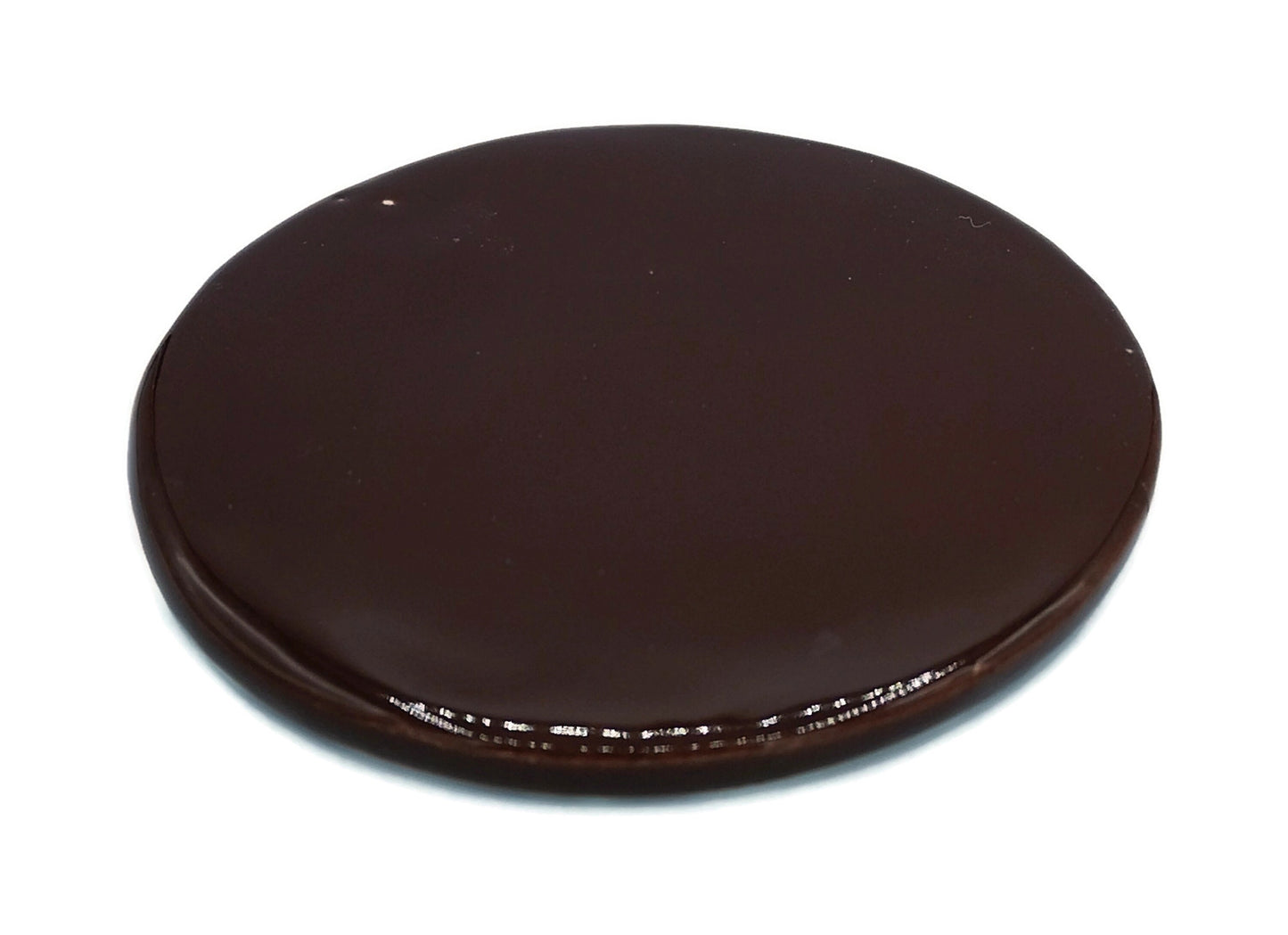 CERAMIC OFFICE COASTERS, Round Shaped Brown Handmade Cup Coasters For Men - Ceramica Ana Rafael