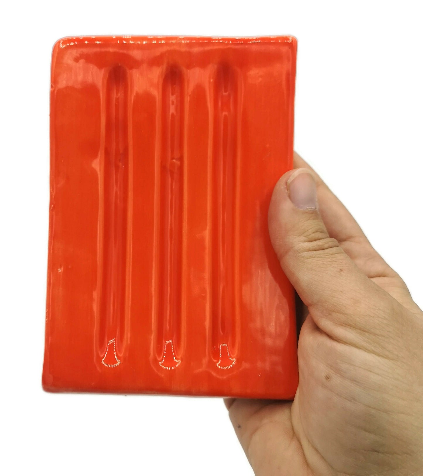 BATHROOM SOAP SAVER, Handmade Ceramic Soap Dish Tray, Rectangle Drain Dish Soap Gift For Her, Sustainable Soap Dish Bathroom Accessories - Ceramica Ana Rafael