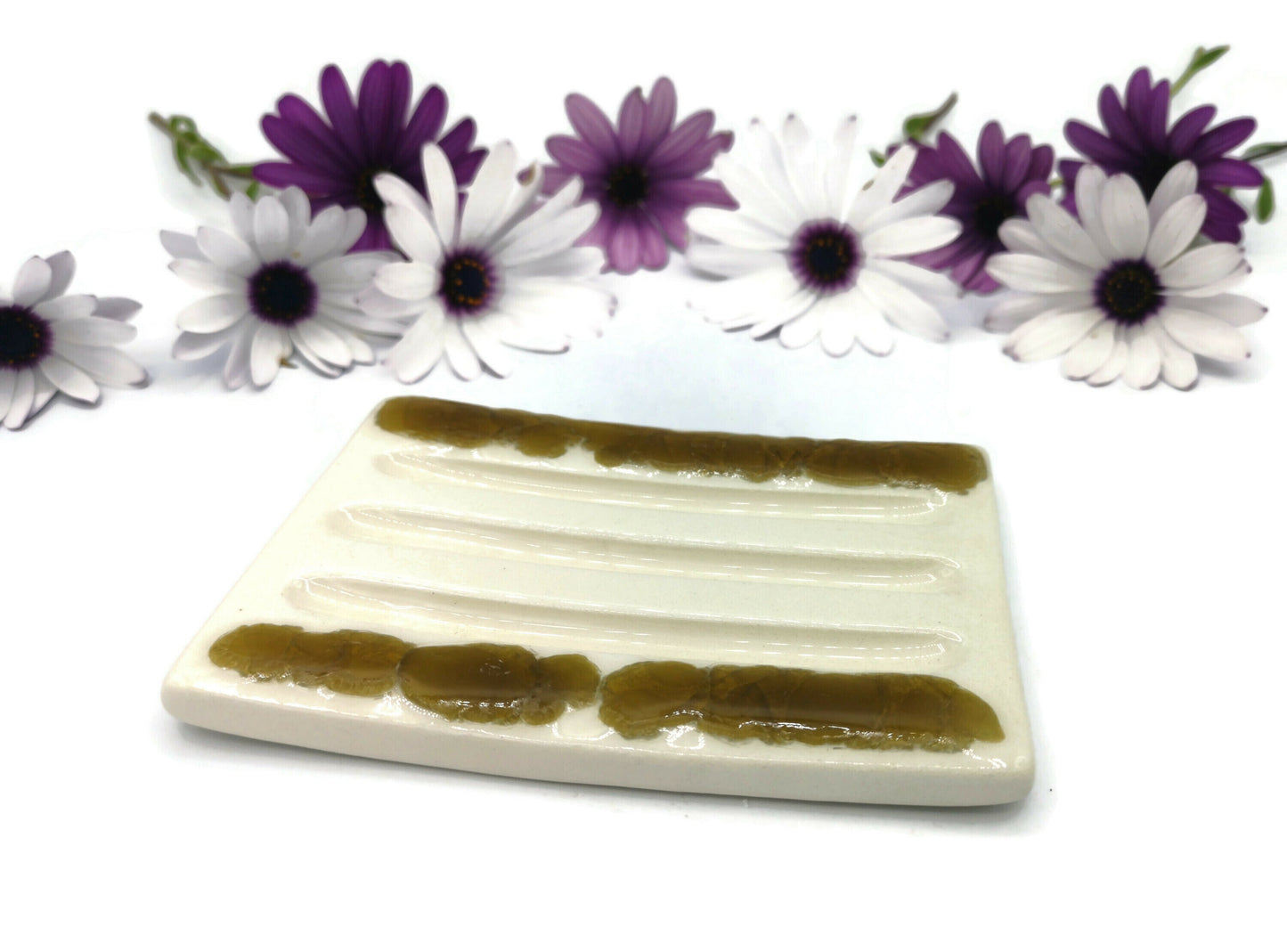 DRAINING SOAP DISH, Soap Saver, Dish Soap Dispenser, Dish Soap Bar Holder, Pottery Soap Dish, Clay Decorative Dish, Ceramic Zero Waste Soap - Ceramica Ana Rafael